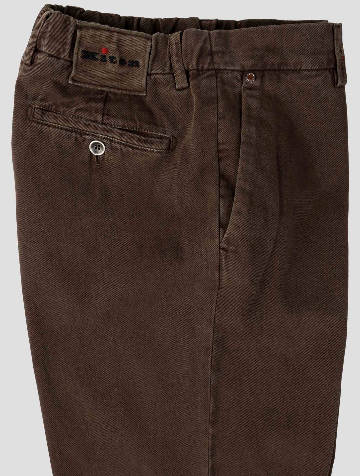 Kiton Brown Cotton Ea Pants