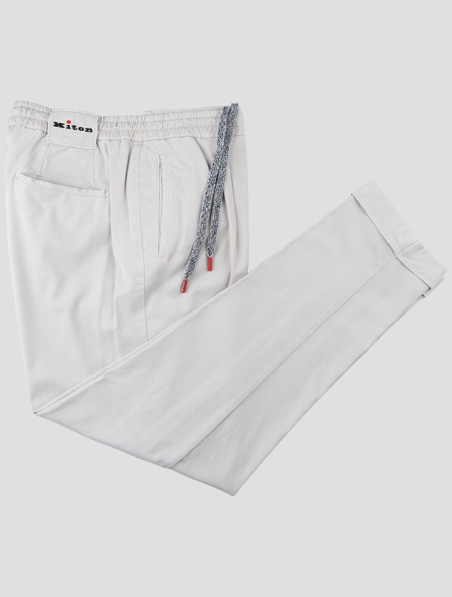 Kiton White Lyocell Ea Pants