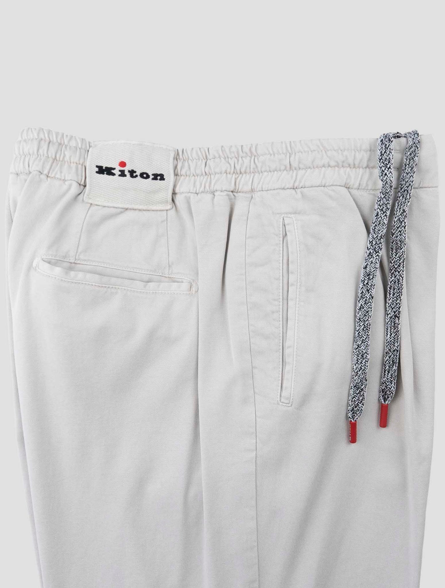 Kiton White Lyocell Ea Pants