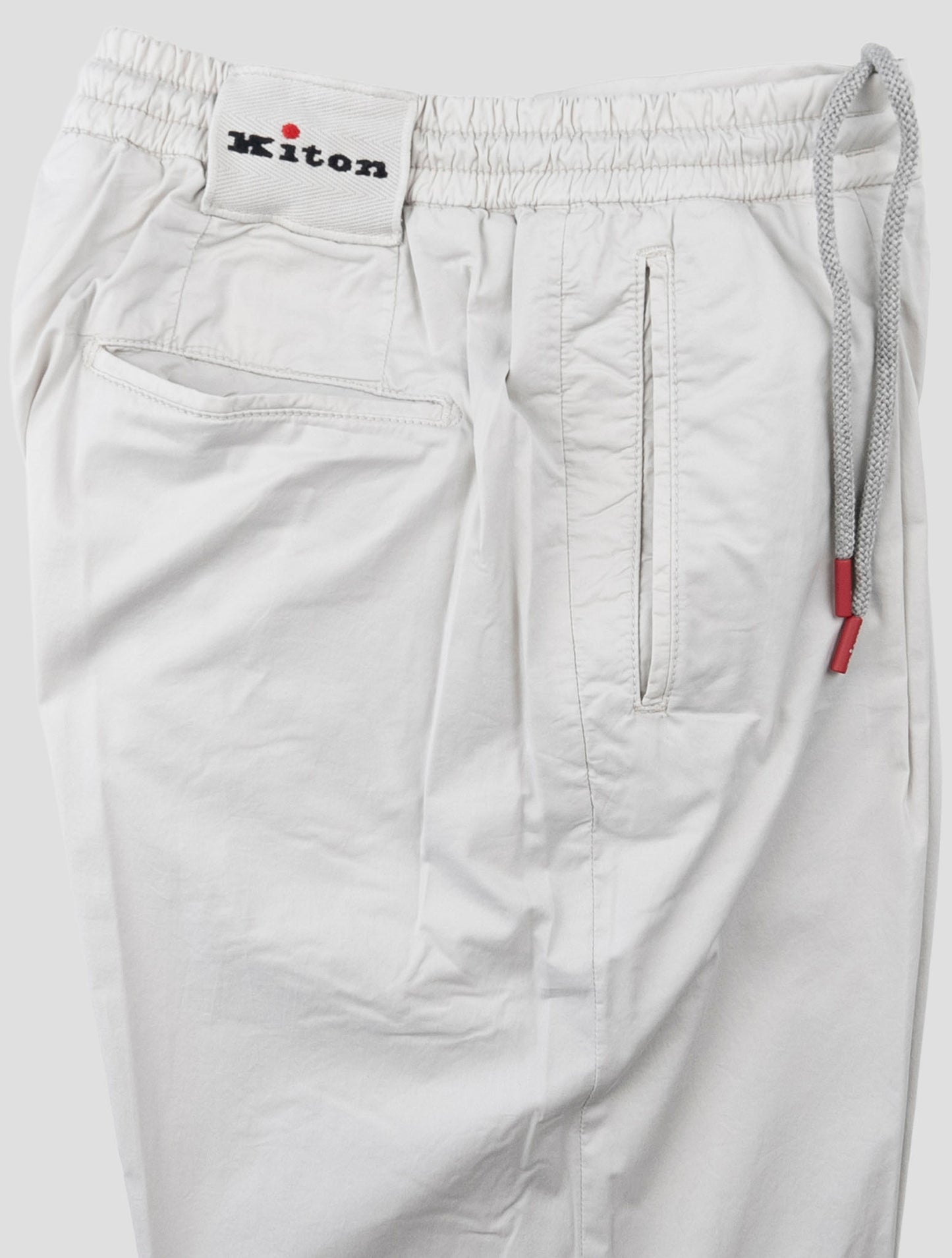 Kiton Gray Cotton Ea Pants