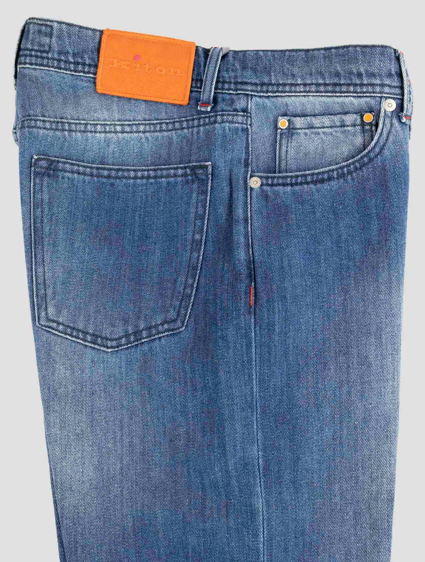 Kiton Denim Cotton Wool Pa Jeans