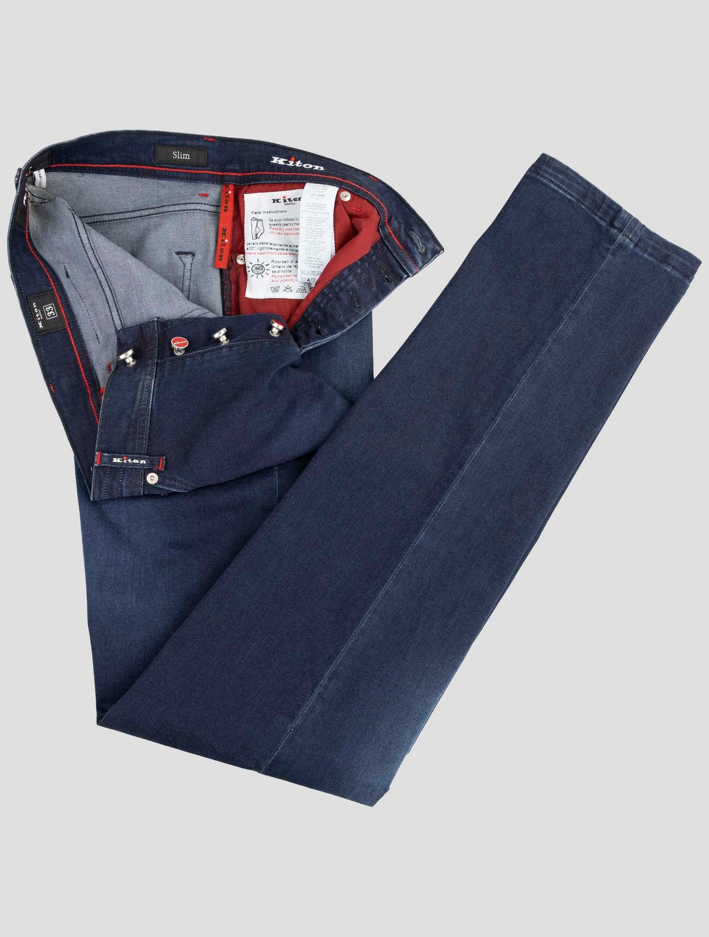 Kiton Denim Cotton Ea Jeans