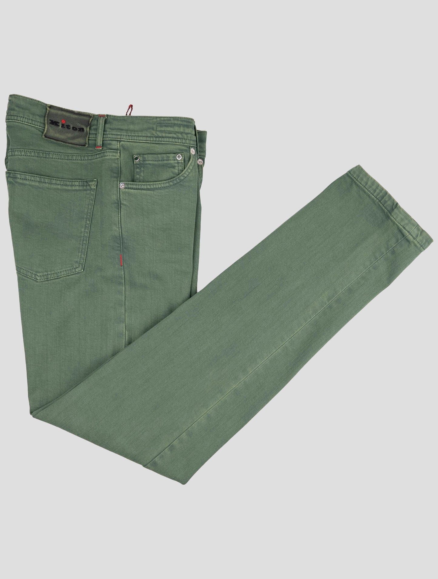 Kiton Green Cotton Ea Jeans