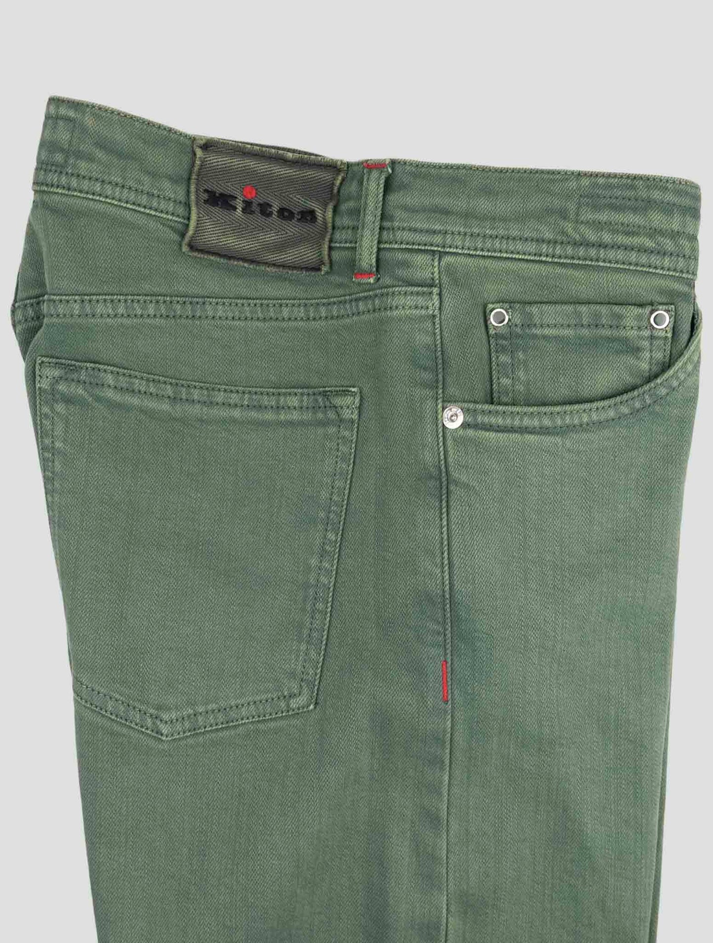 Kiton Green Cotton Ea Jeans