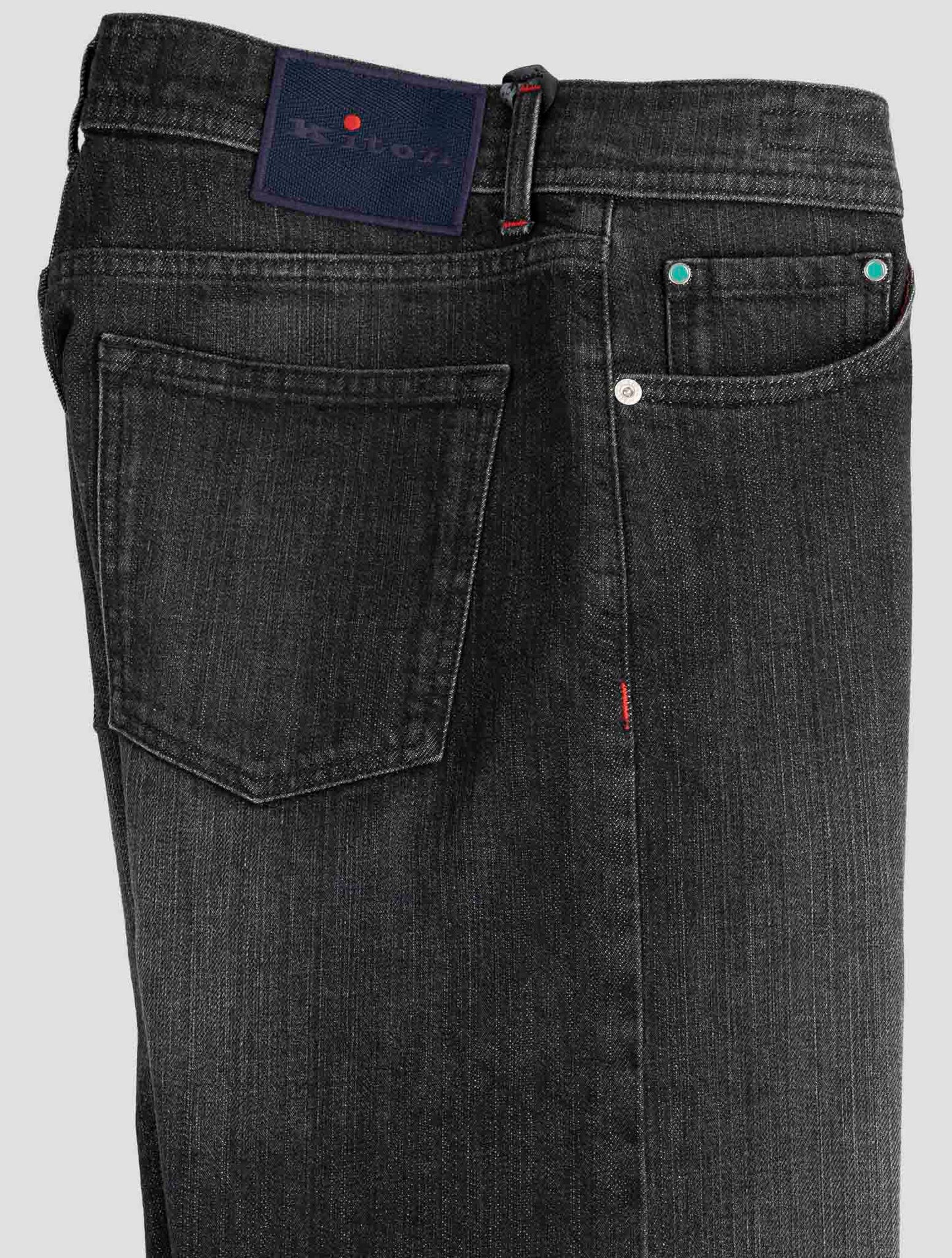 Kiton Dark Gray Cotton Ea Jeans