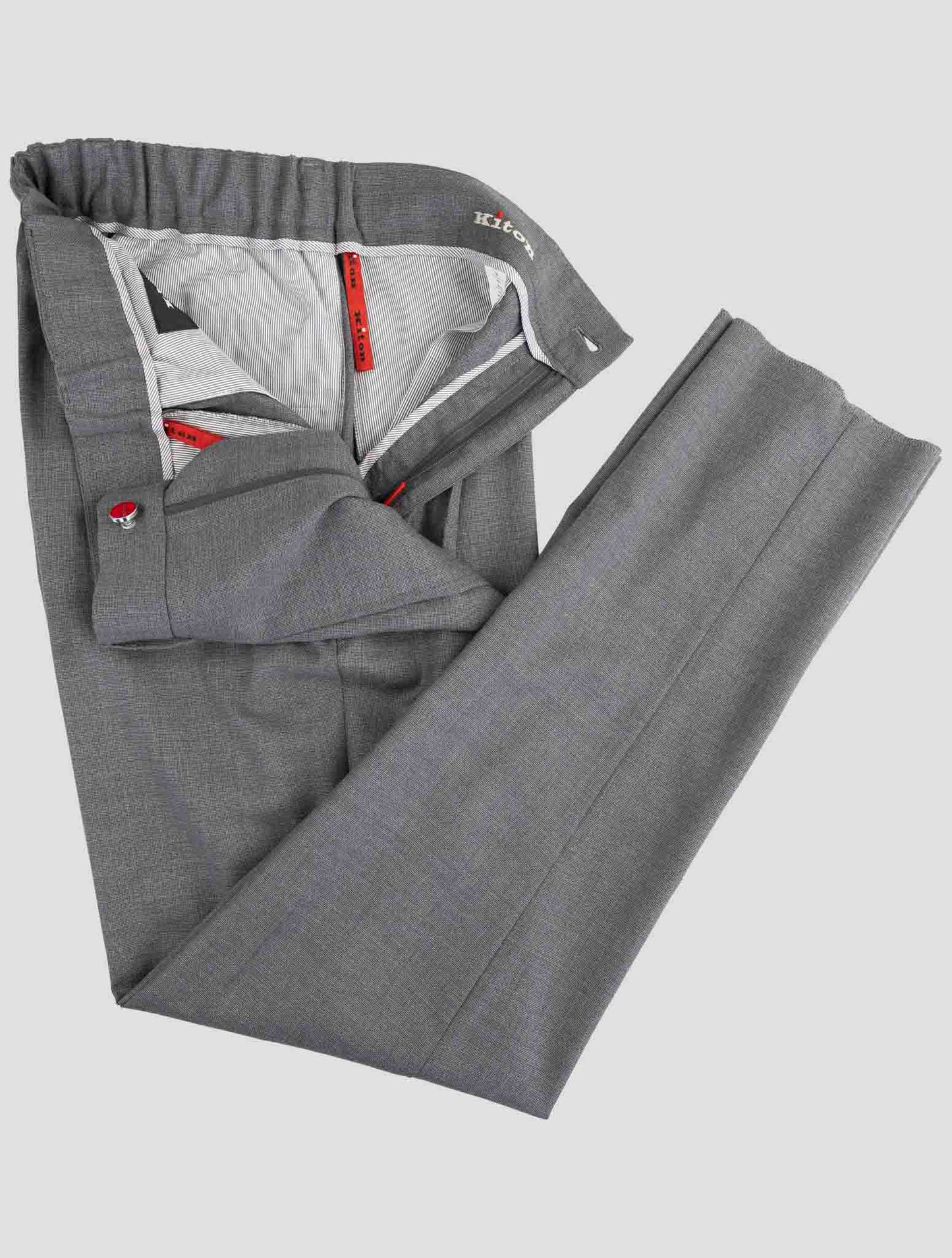 Kiton Gray Wool Pants