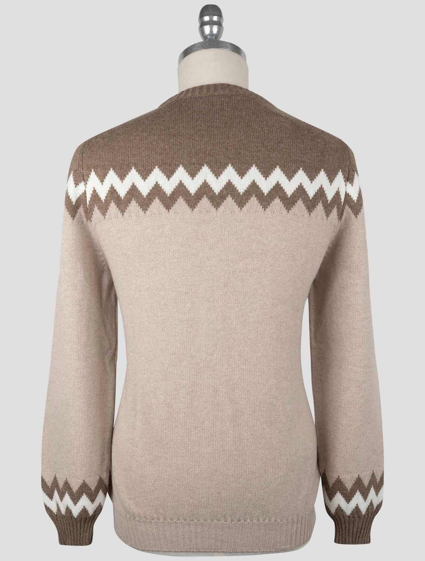 Kiton Beige Cashmere Sweater Crewneck