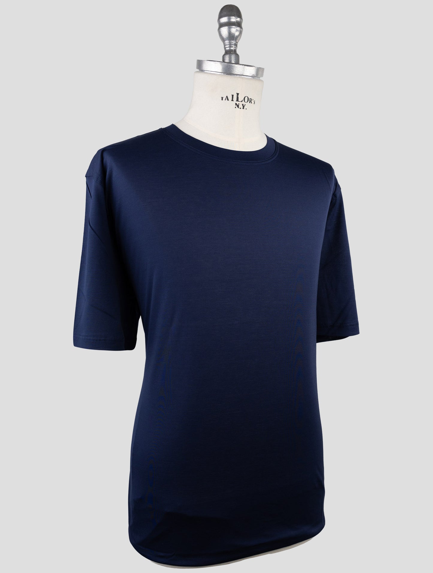 Kiton Blue Cotton T-Shirt