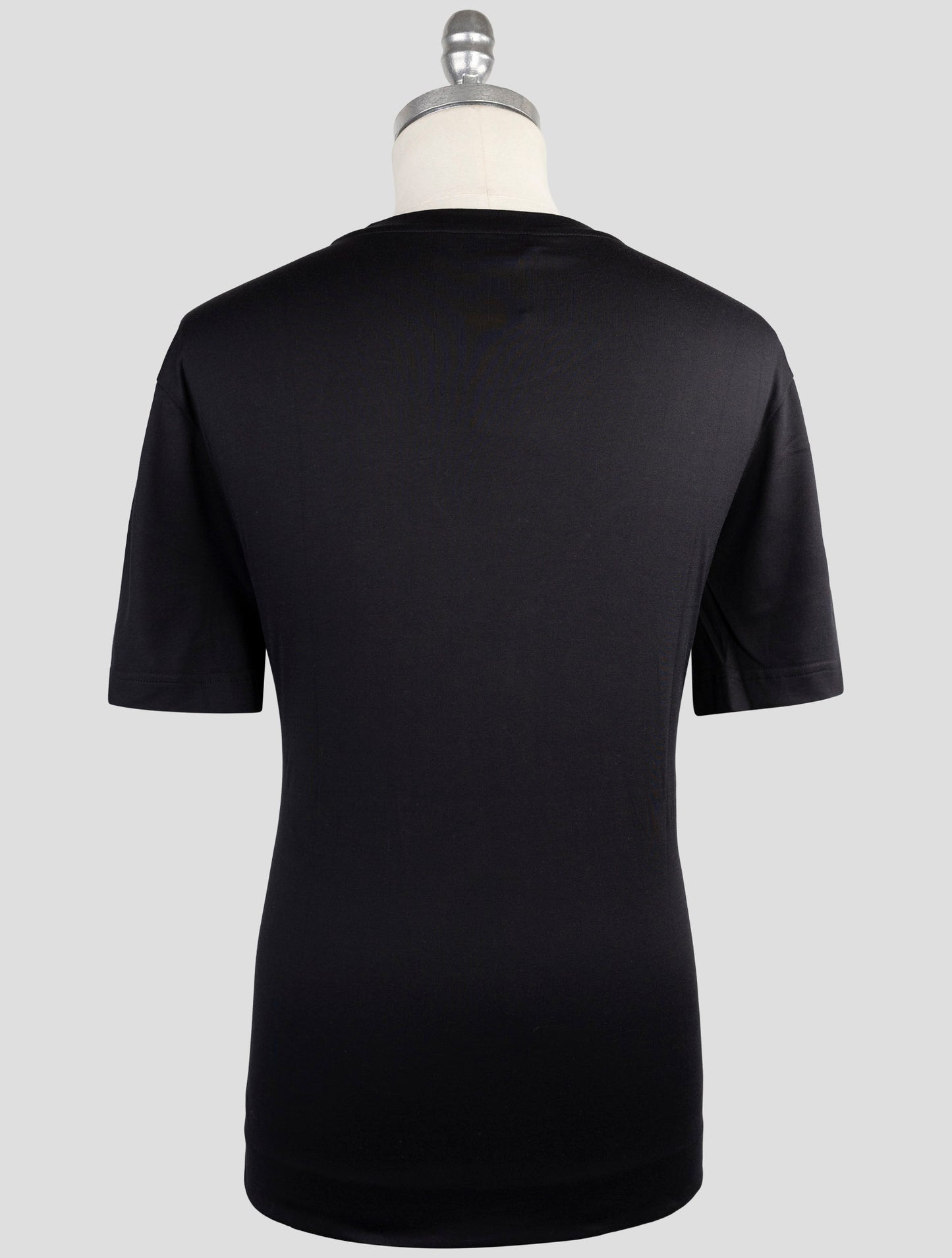 Kiton Knt Black Cotton T-Shirt