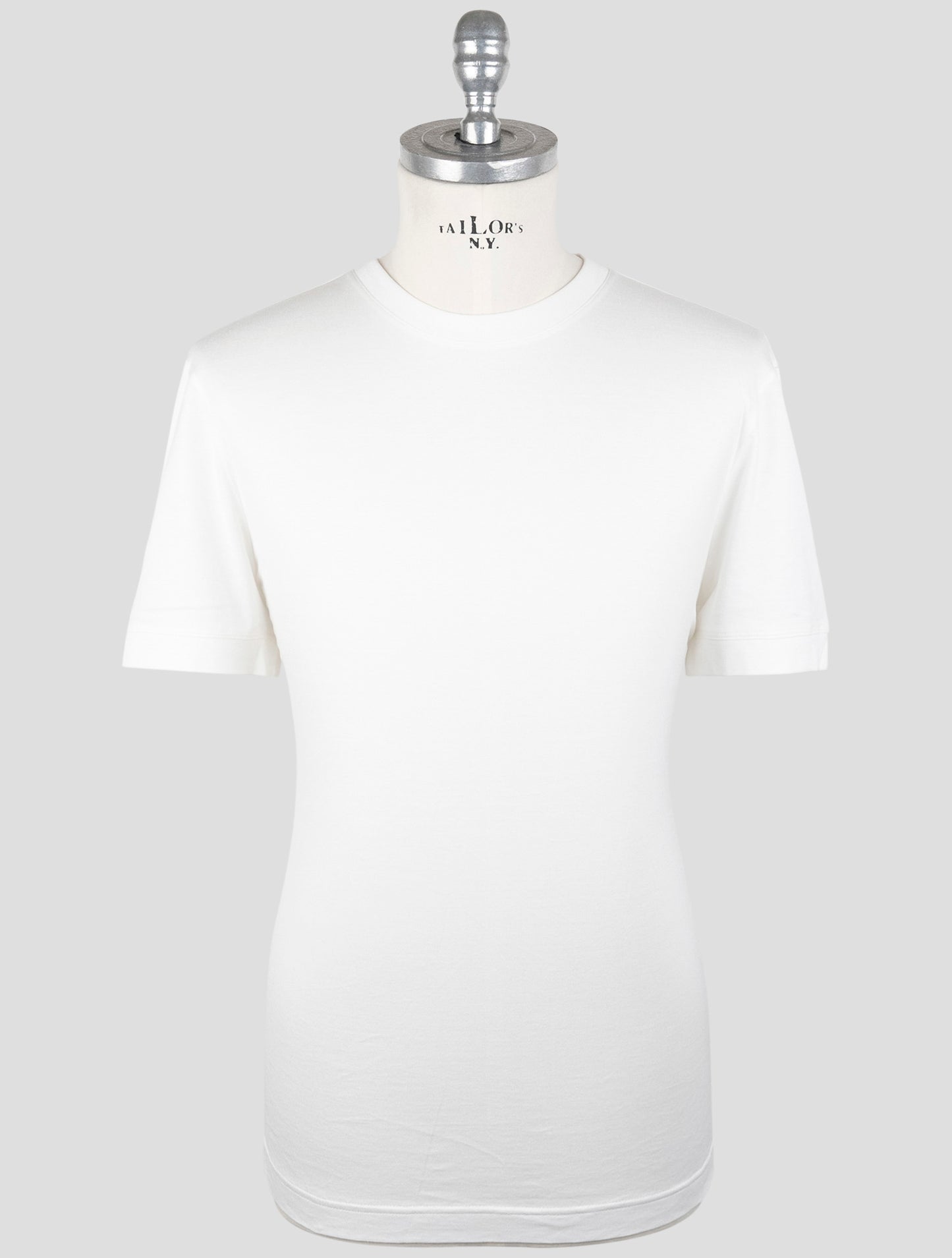 Kiton Knt White Cotton T-Shirt