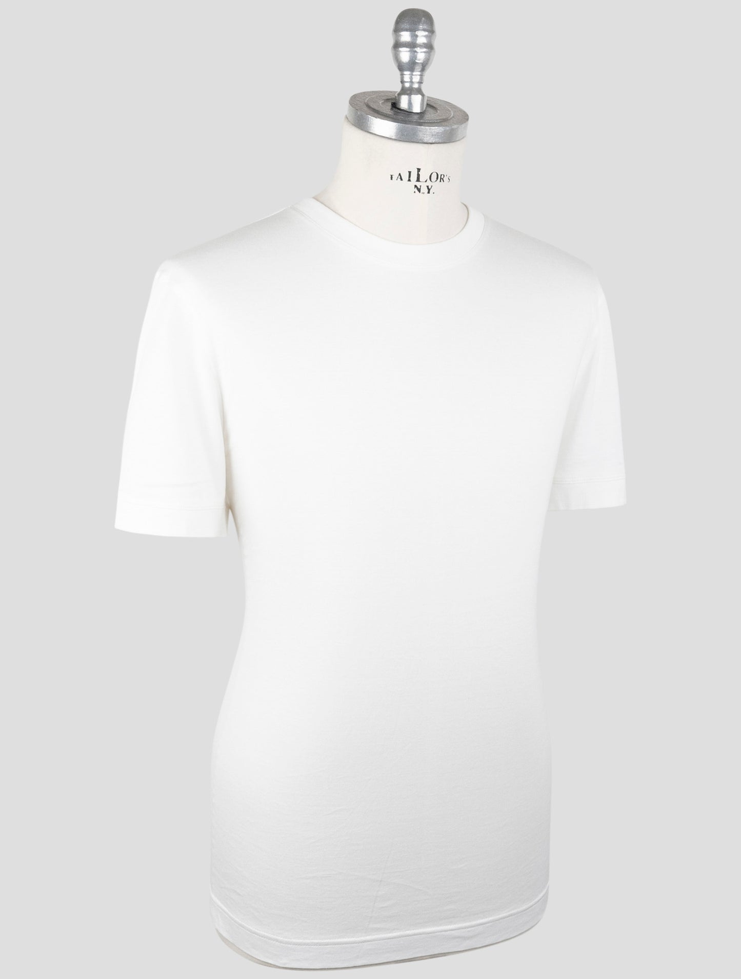 Kiton Knt White Cotton T-Shirt
