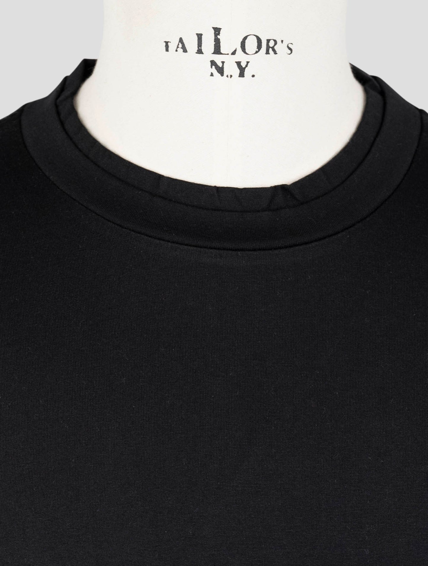 Kiton Knt Black Cotton T-Shirt