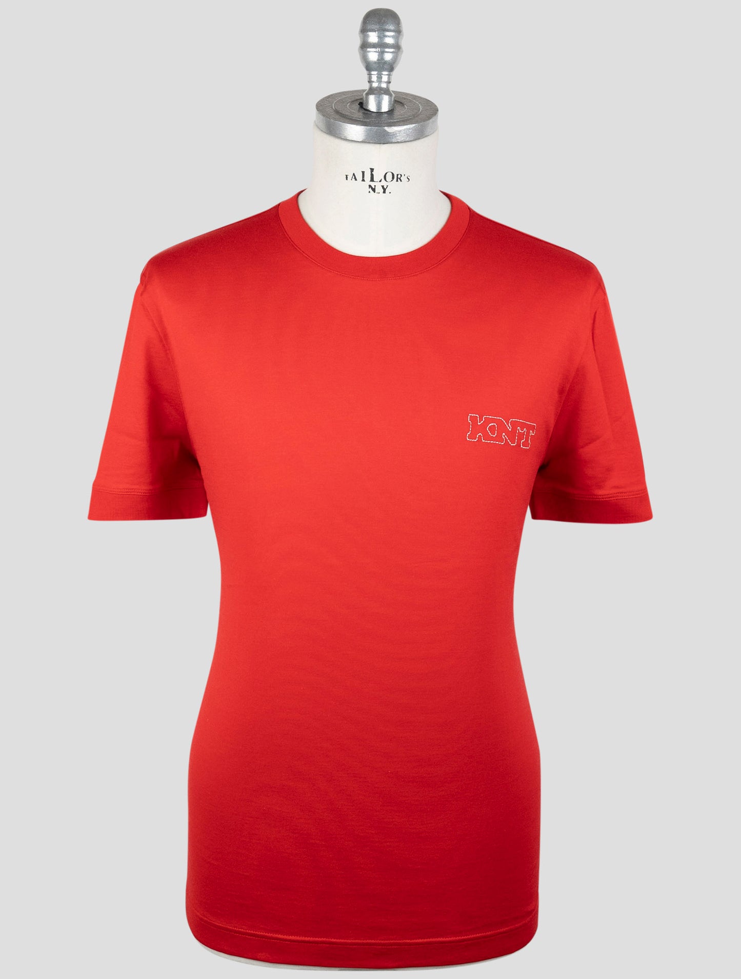 Kiton Knt Red Cotton T-Shirt