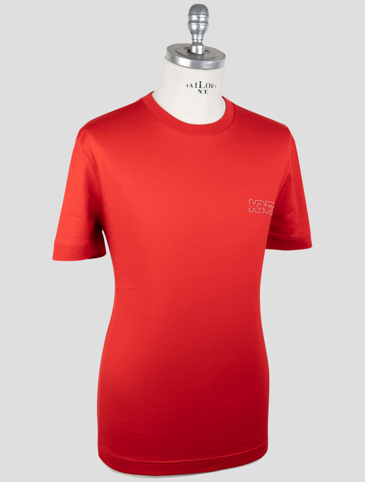 Kiton Knt Red Cotton T-Shirt