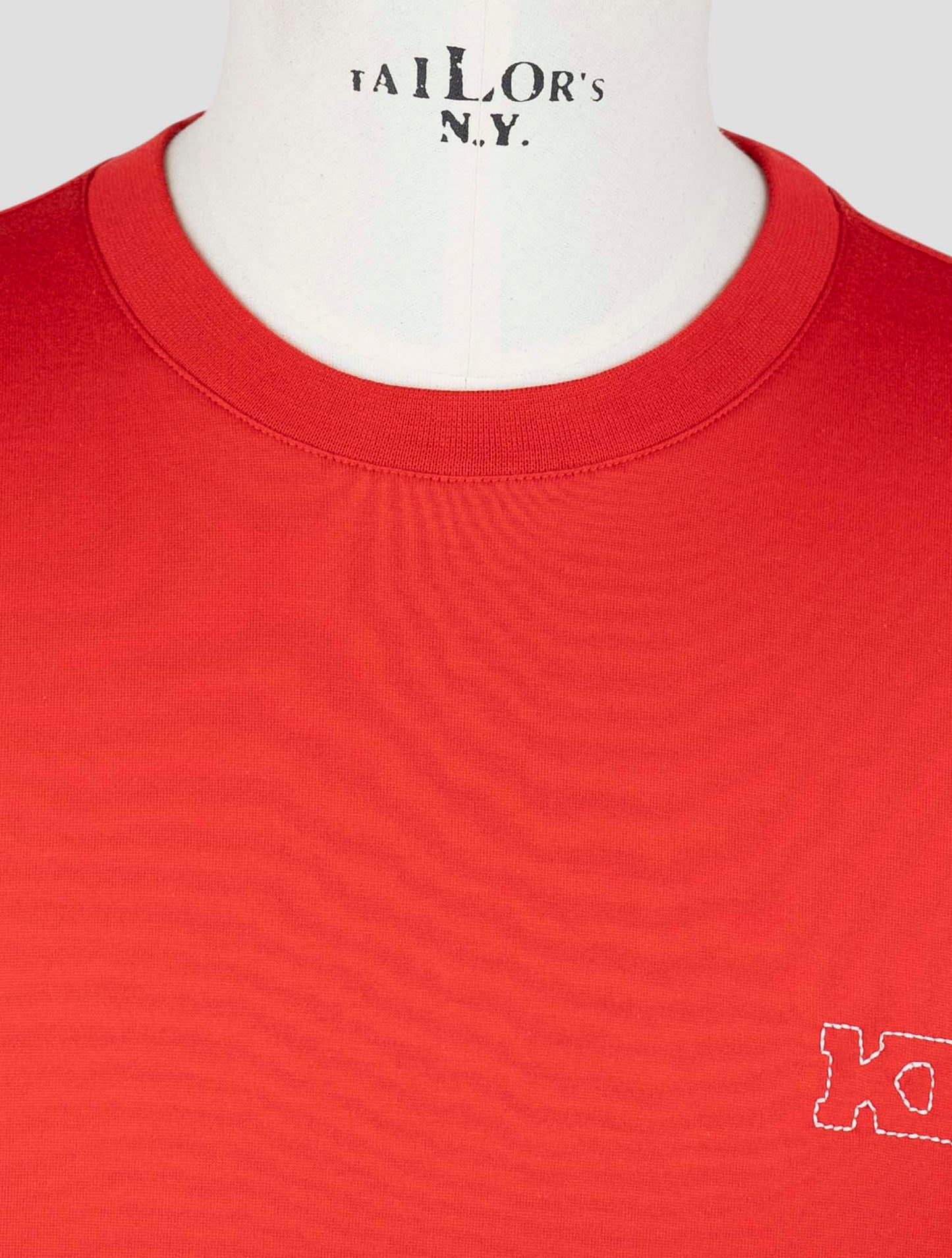 Kiton Knt Red Cotton T-Shirt