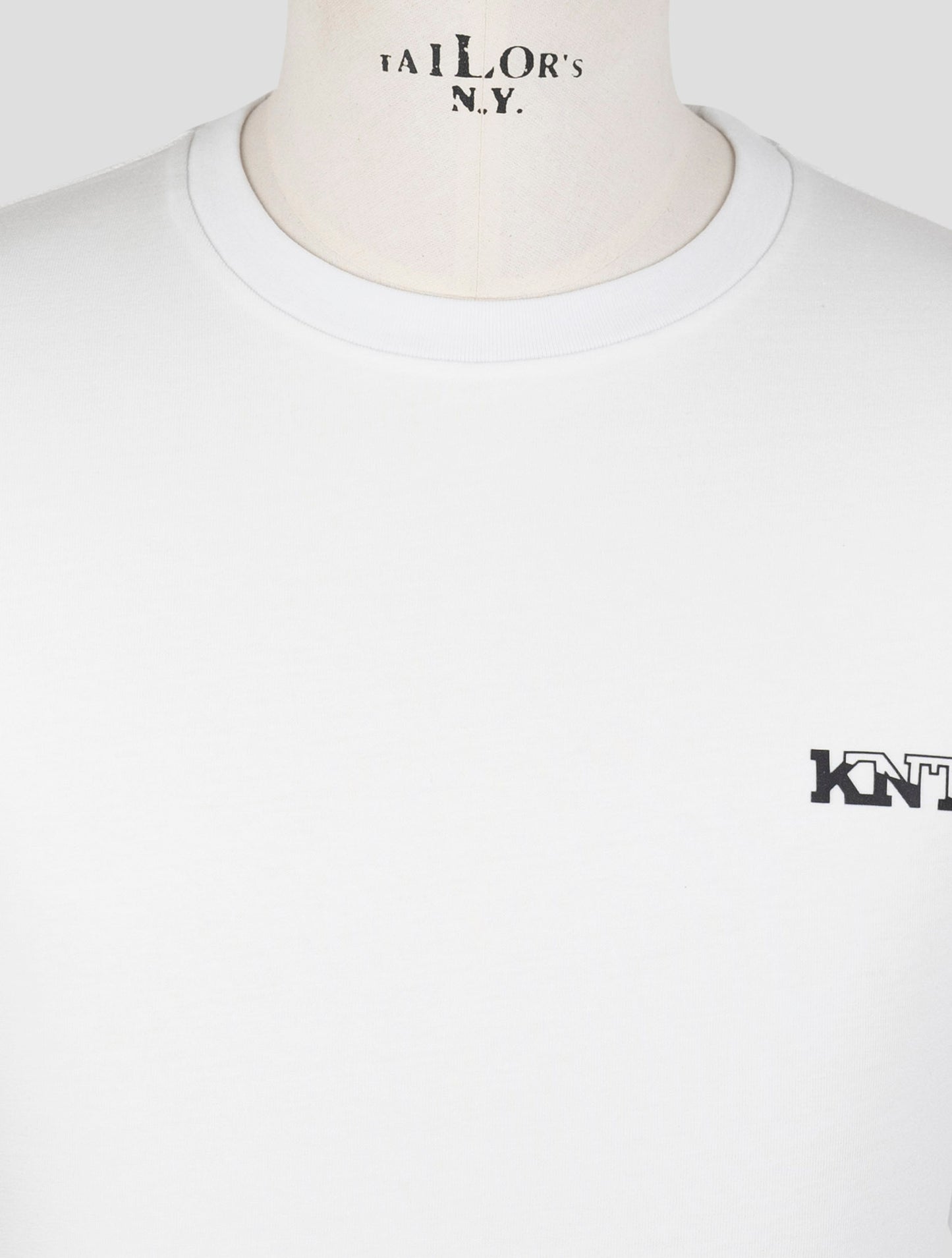 Kiton Knt White Cotton T-Shirt