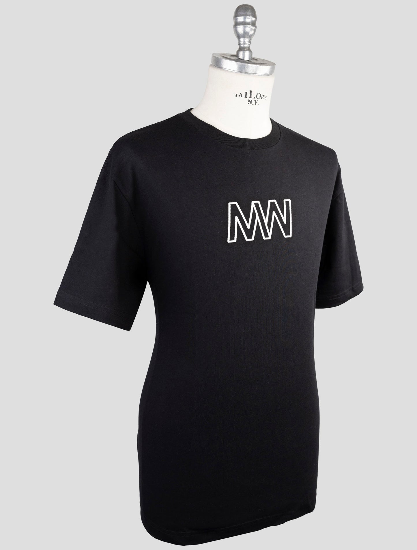 Kiton Knt Black Cotton T-Shirt