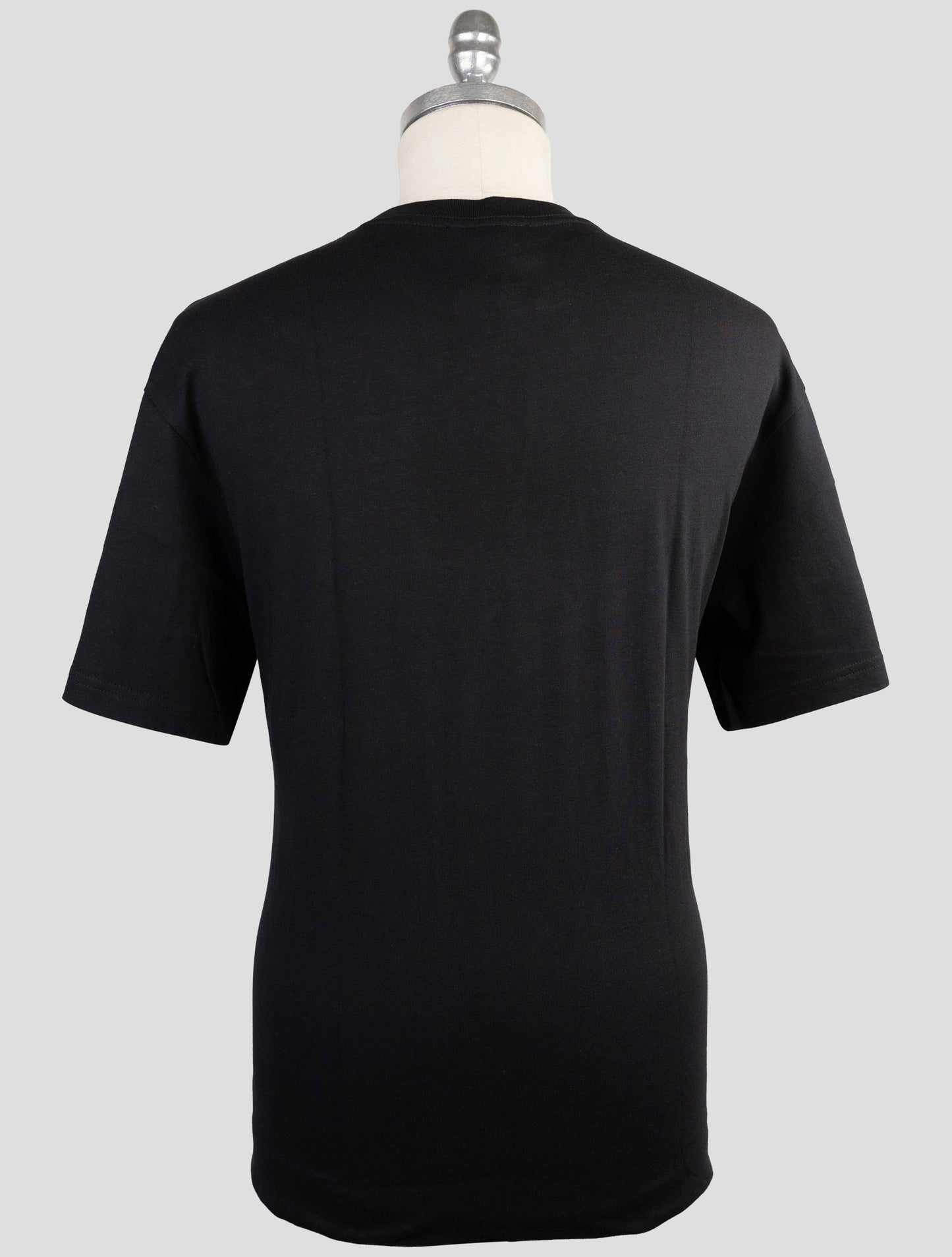 Kiton Knt Black Cotton T-Shirt