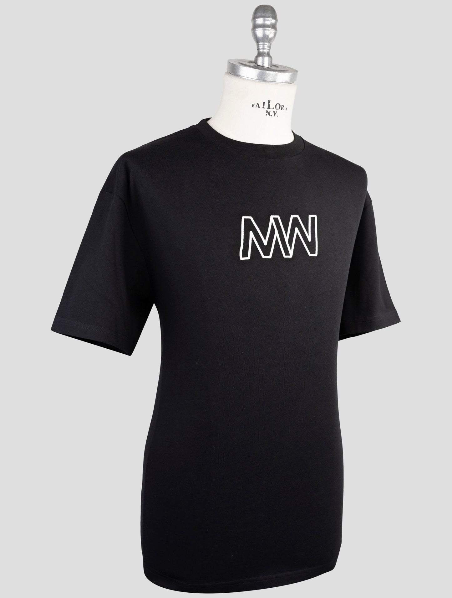Kiton Knt Black Cotton T-Shirt