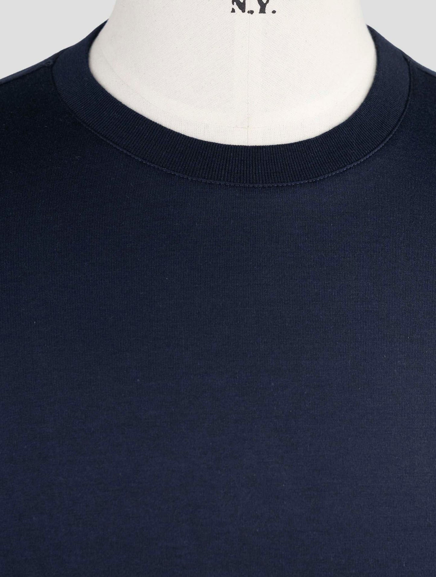 Kiton Knt Blue Cotton T-Shirt
