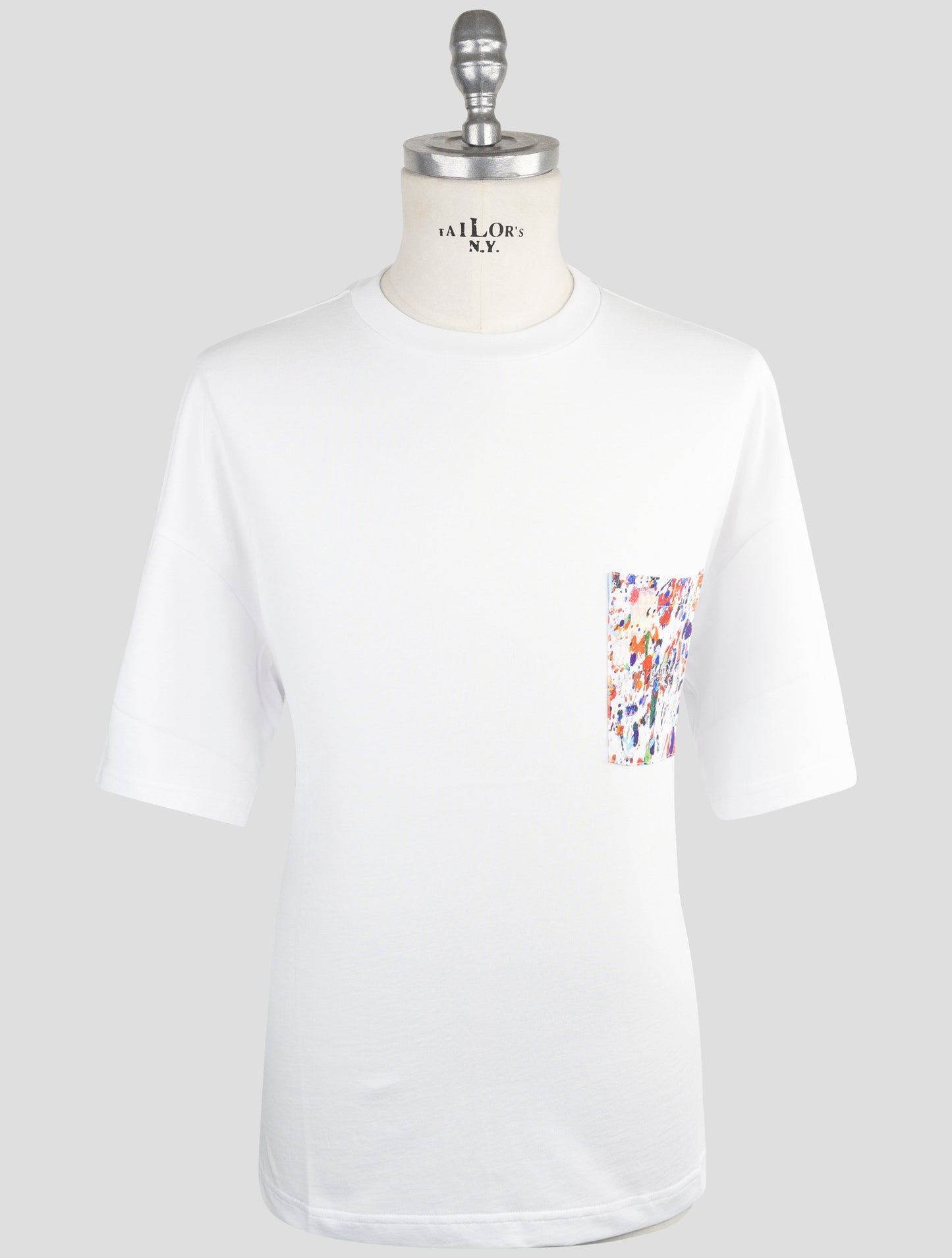Kiton Knt White Cotton T-Shirt