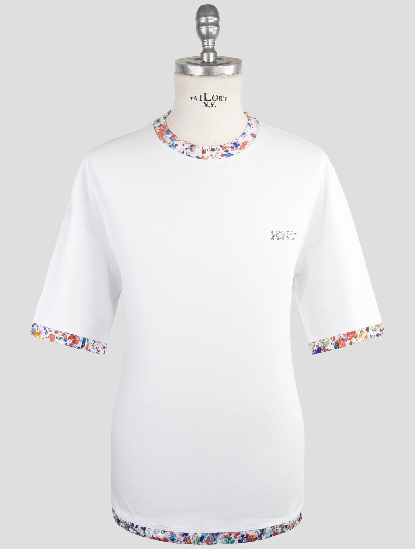 Kiton Knt White Cotton T-Shirt