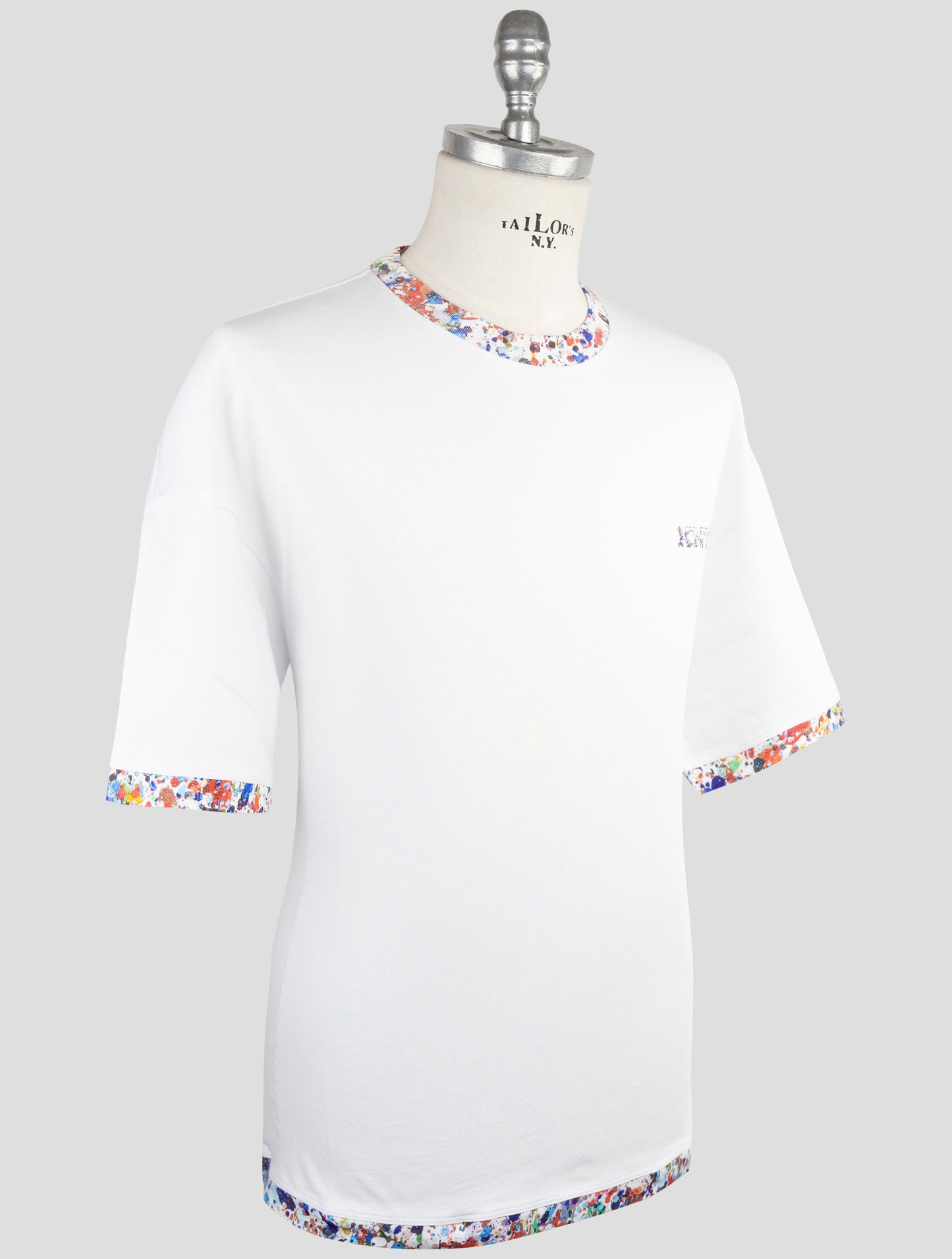Kiton Knt White Cotton T-Shirt