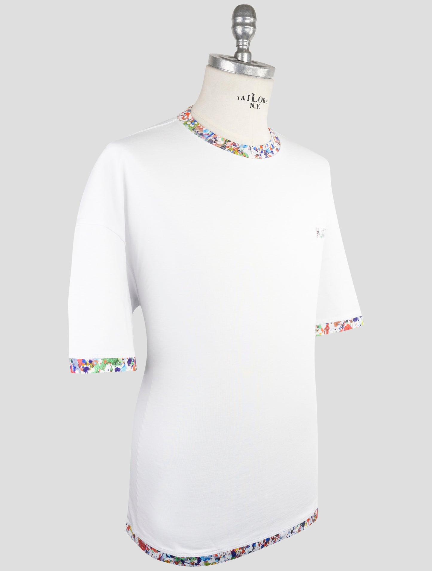 Kiton Knt White Cotton T-Shirt