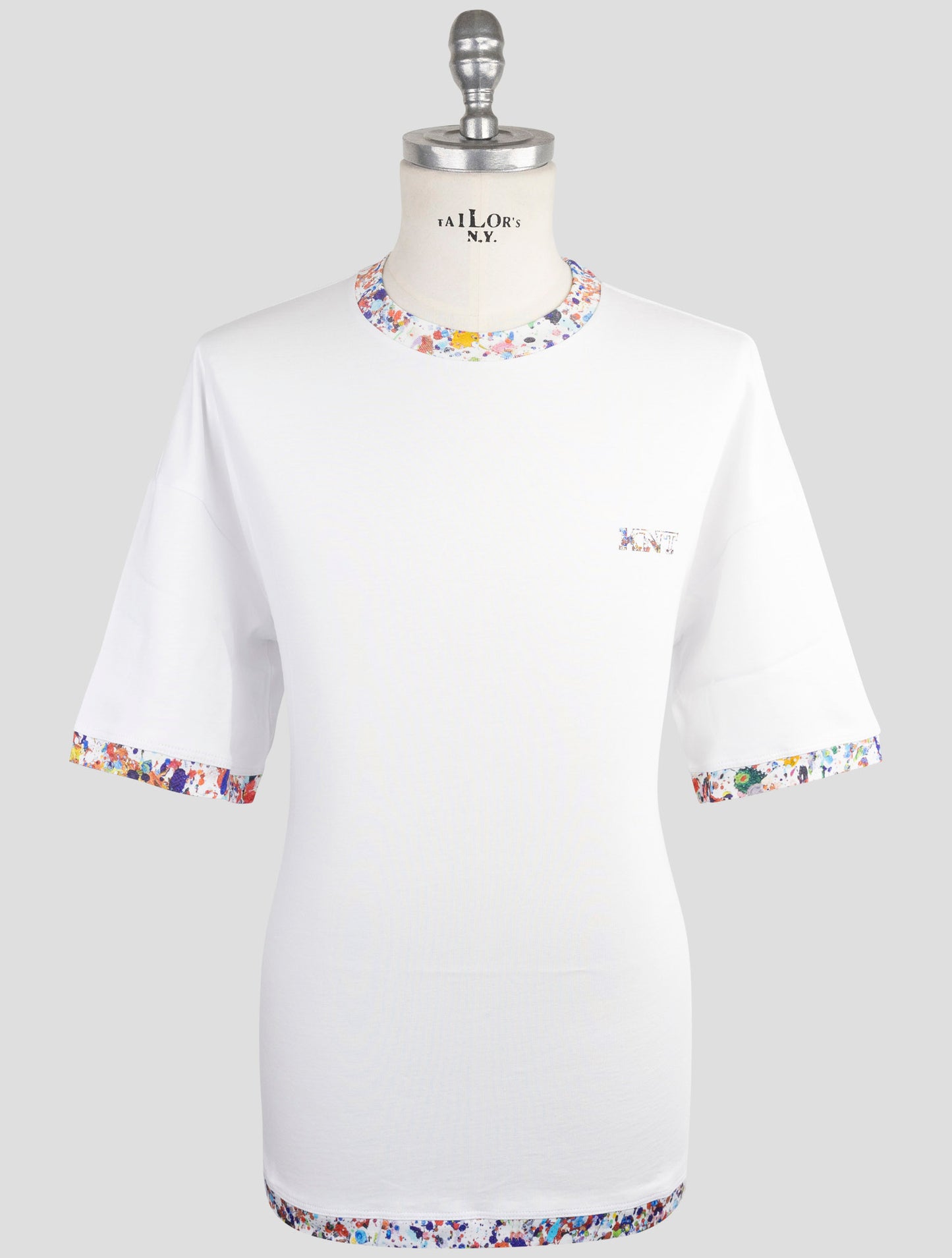 Kiton Knt White Cotton T-Shirt