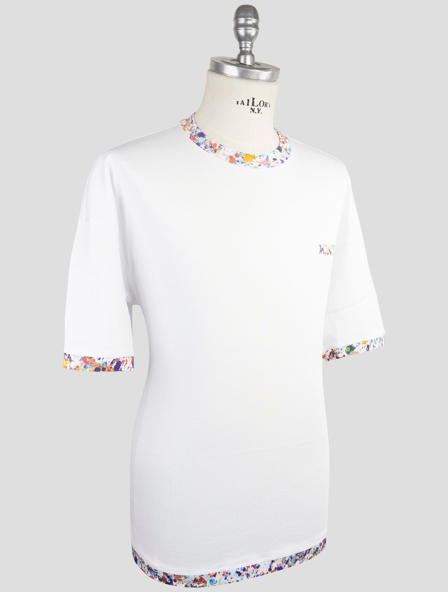 Kiton Knt White Cotton T-Shirt