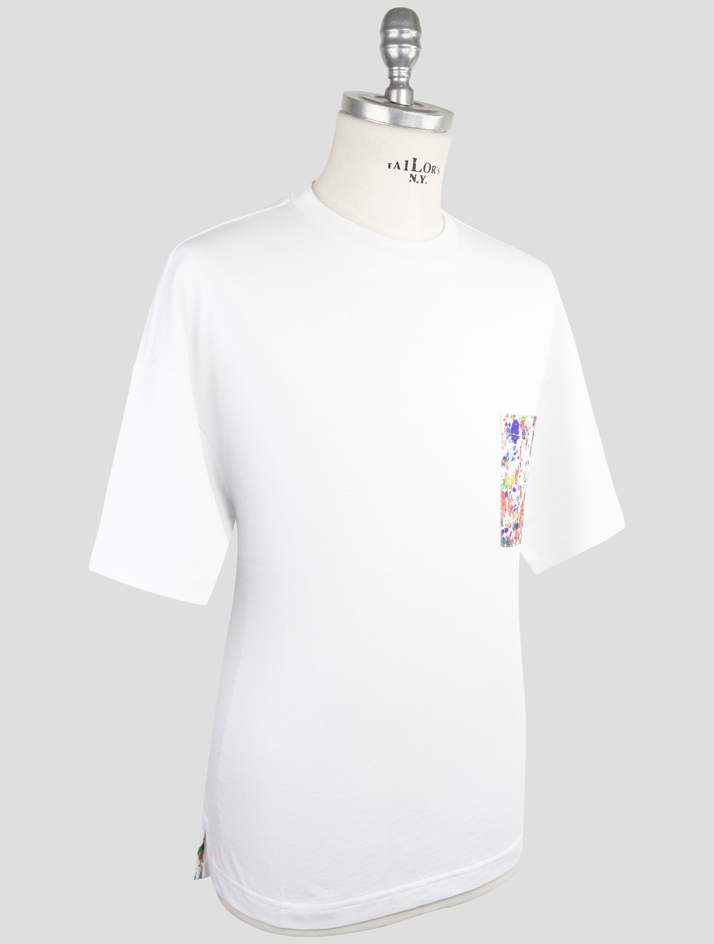 Kiton Knt White Cotton T-Shirt