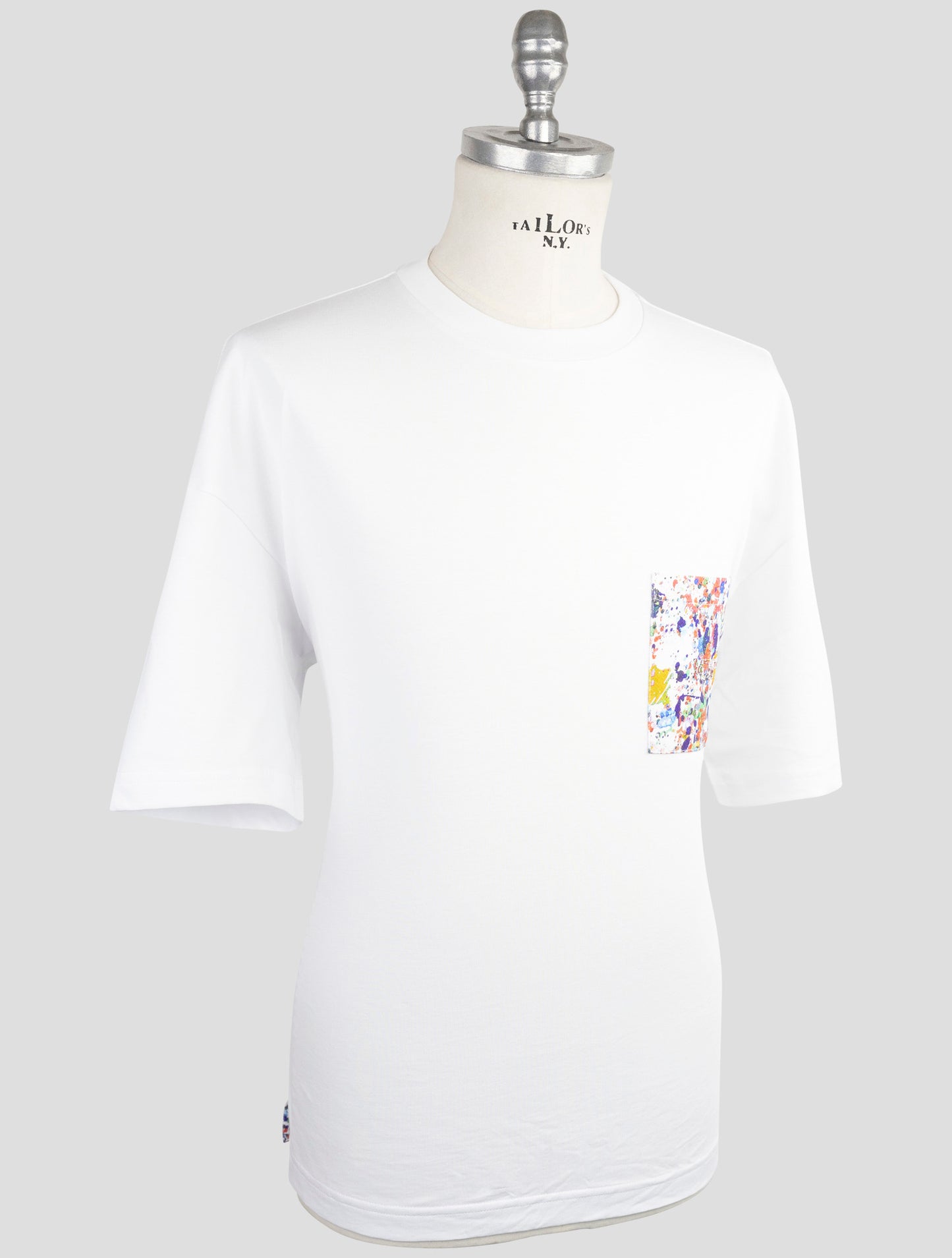 Kiton Knt White Cotton T-Shirt