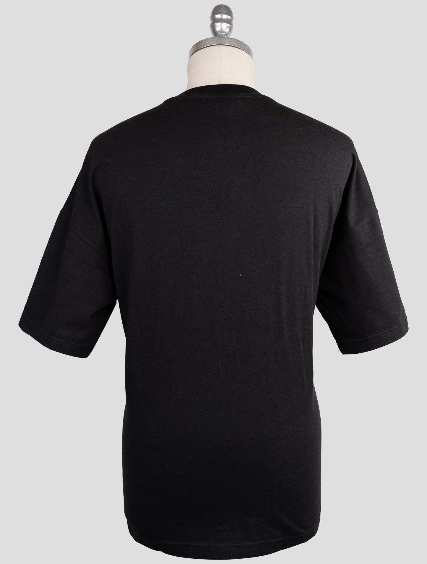Kiton Knt Black Cotton T-Shirt