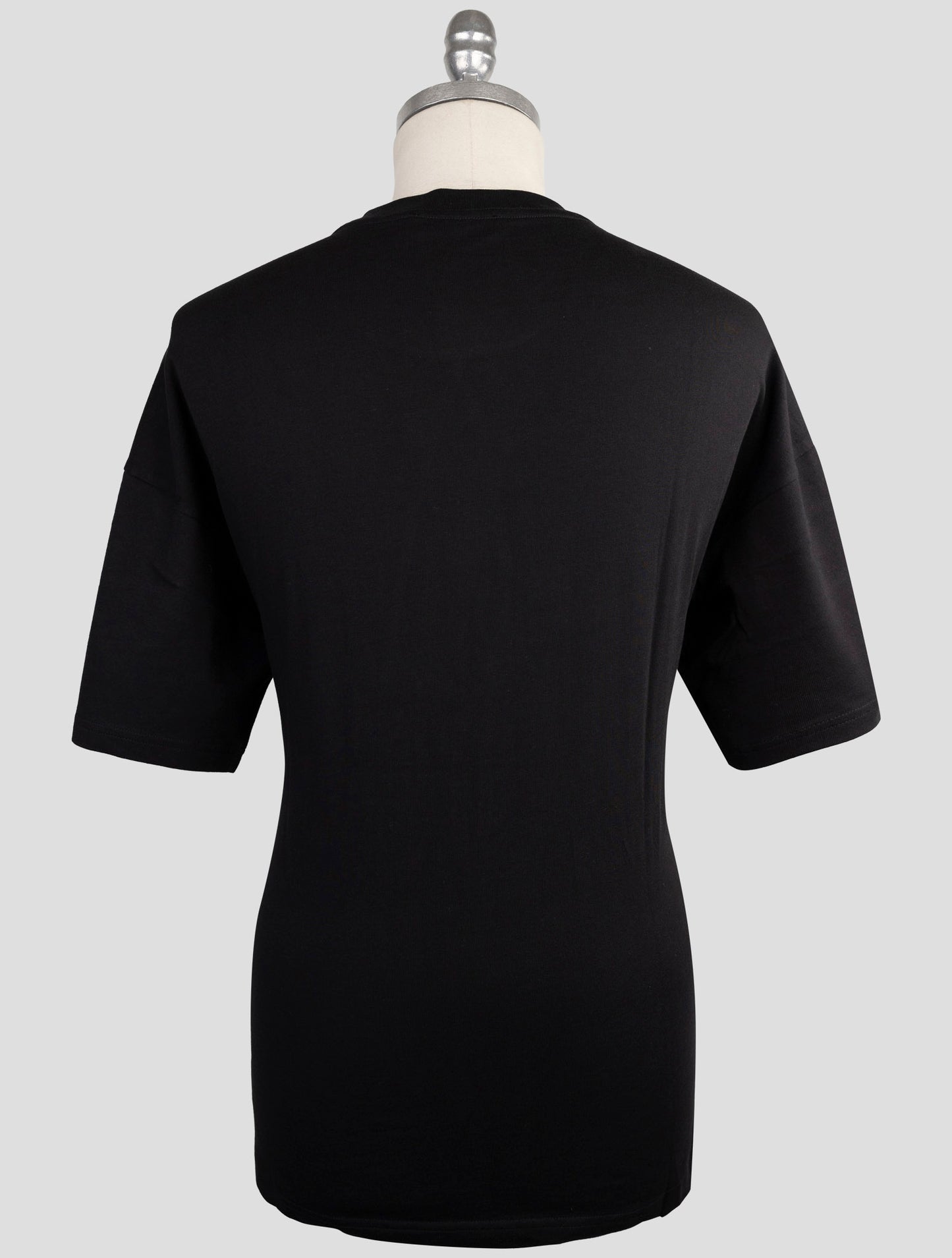 Kiton Knt Black Cotton T-Shirt