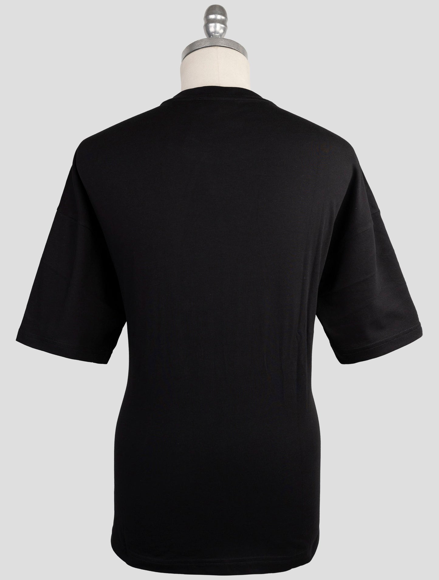 Kiton Knt Black Cotton T-Shirt