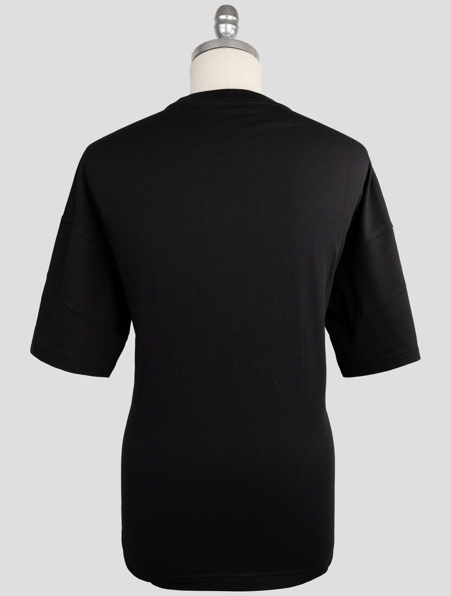 Kiton Knt Black Cotton T-Shirt