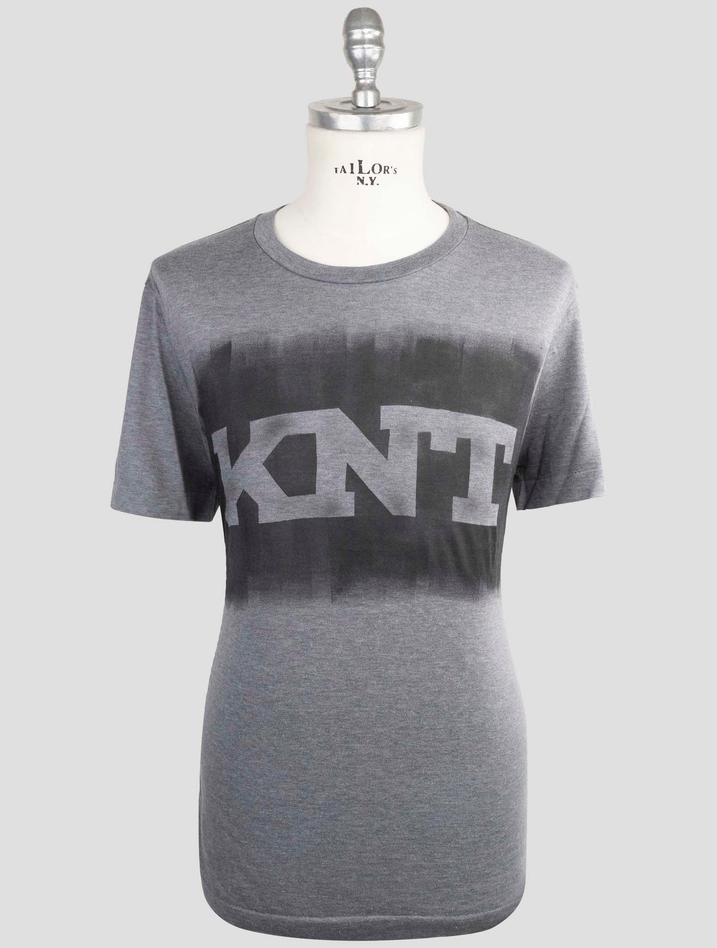 Kiton Knt Gray Cotton T-Shirt