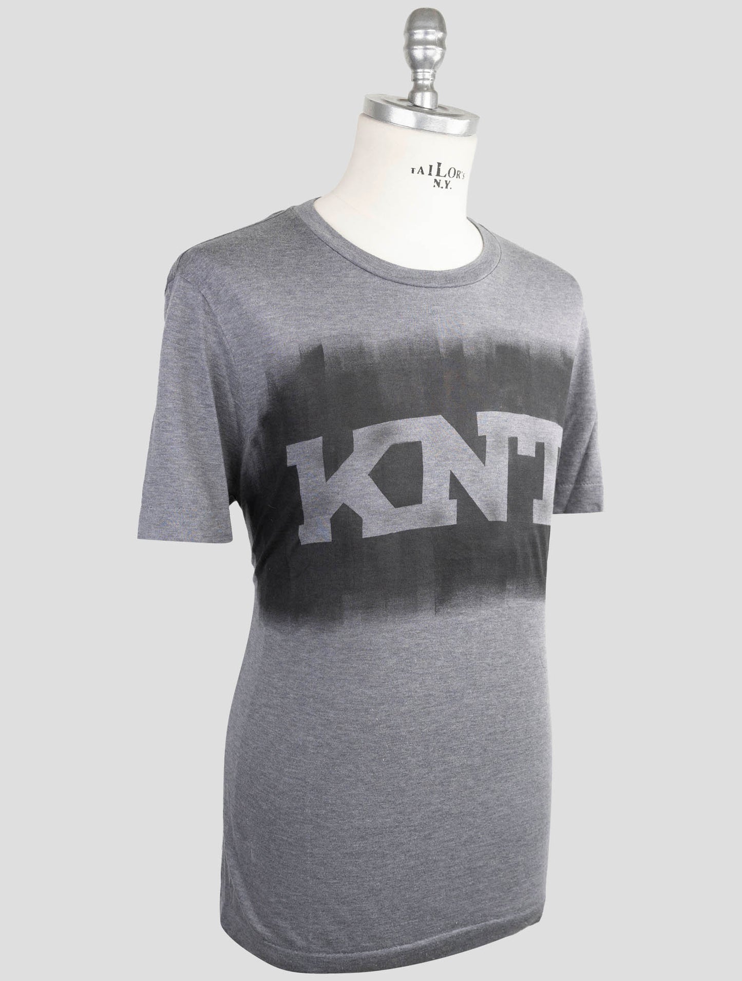 Kiton Knt Gray Cotton T-Shirt