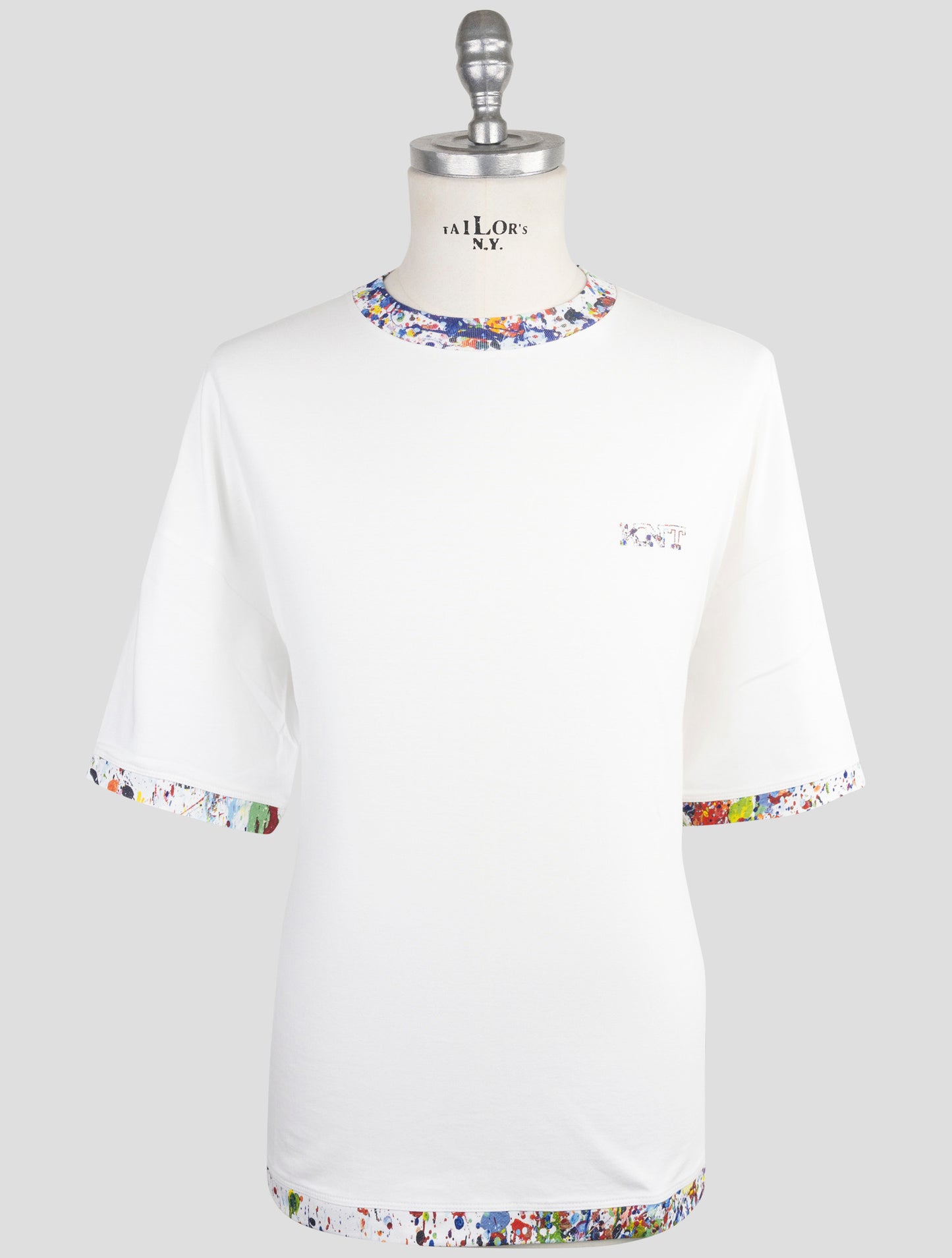 Kiton Knt White Cotton T-Shirt
