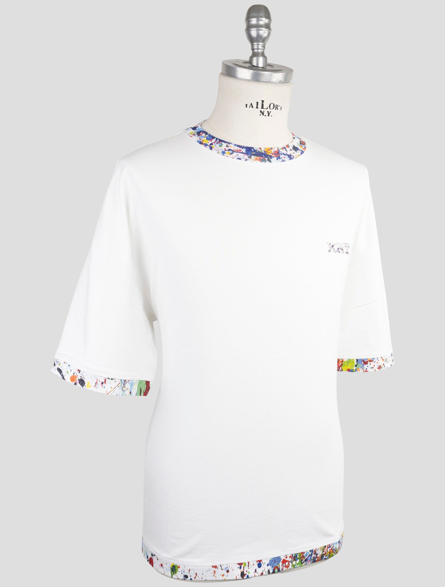 Kiton Knt White Cotton T-Shirt