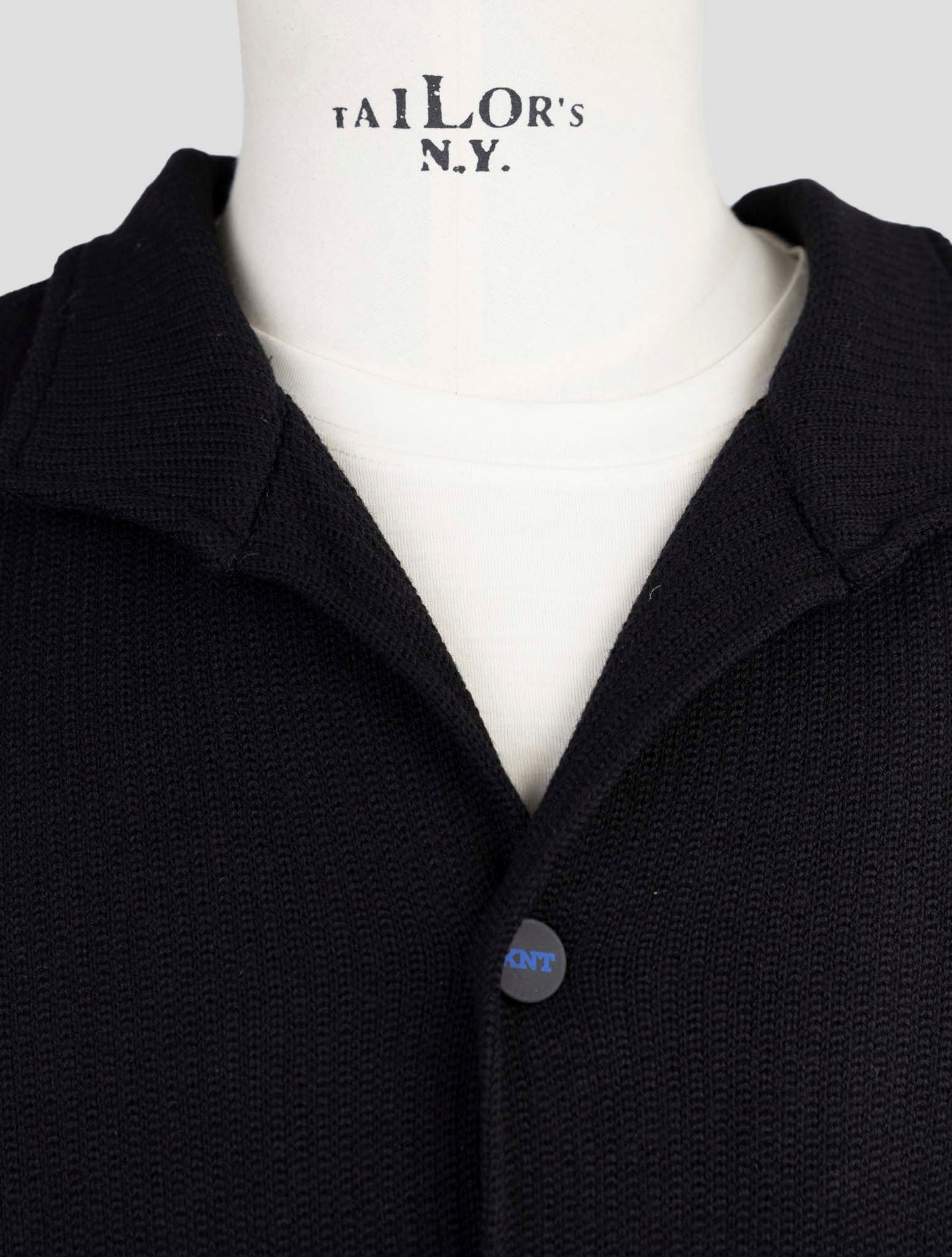 Kiton Knt Blue Wool Cotton Shirt
