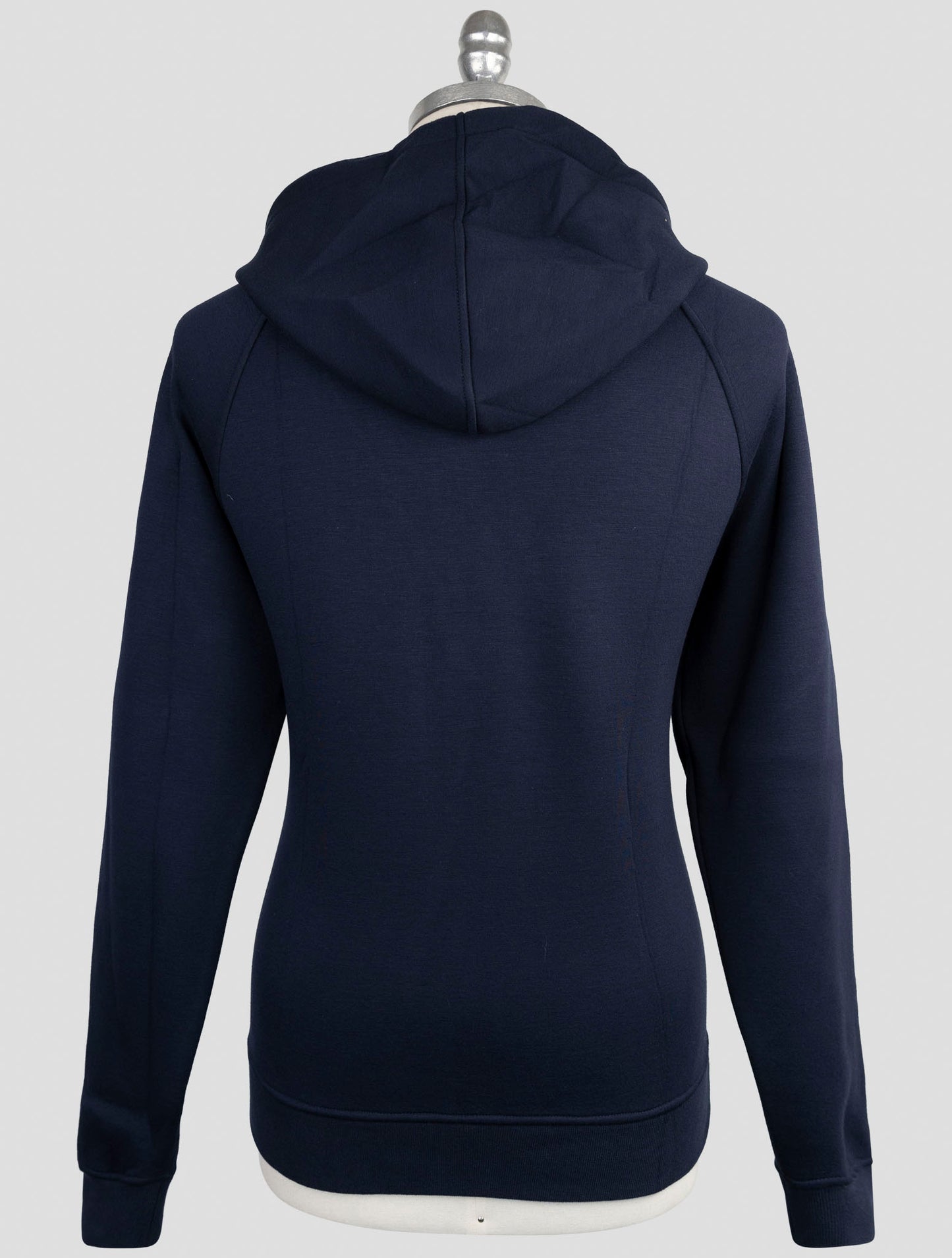 Kiton Knt Blue Viscose Ea Sweater Hoodie