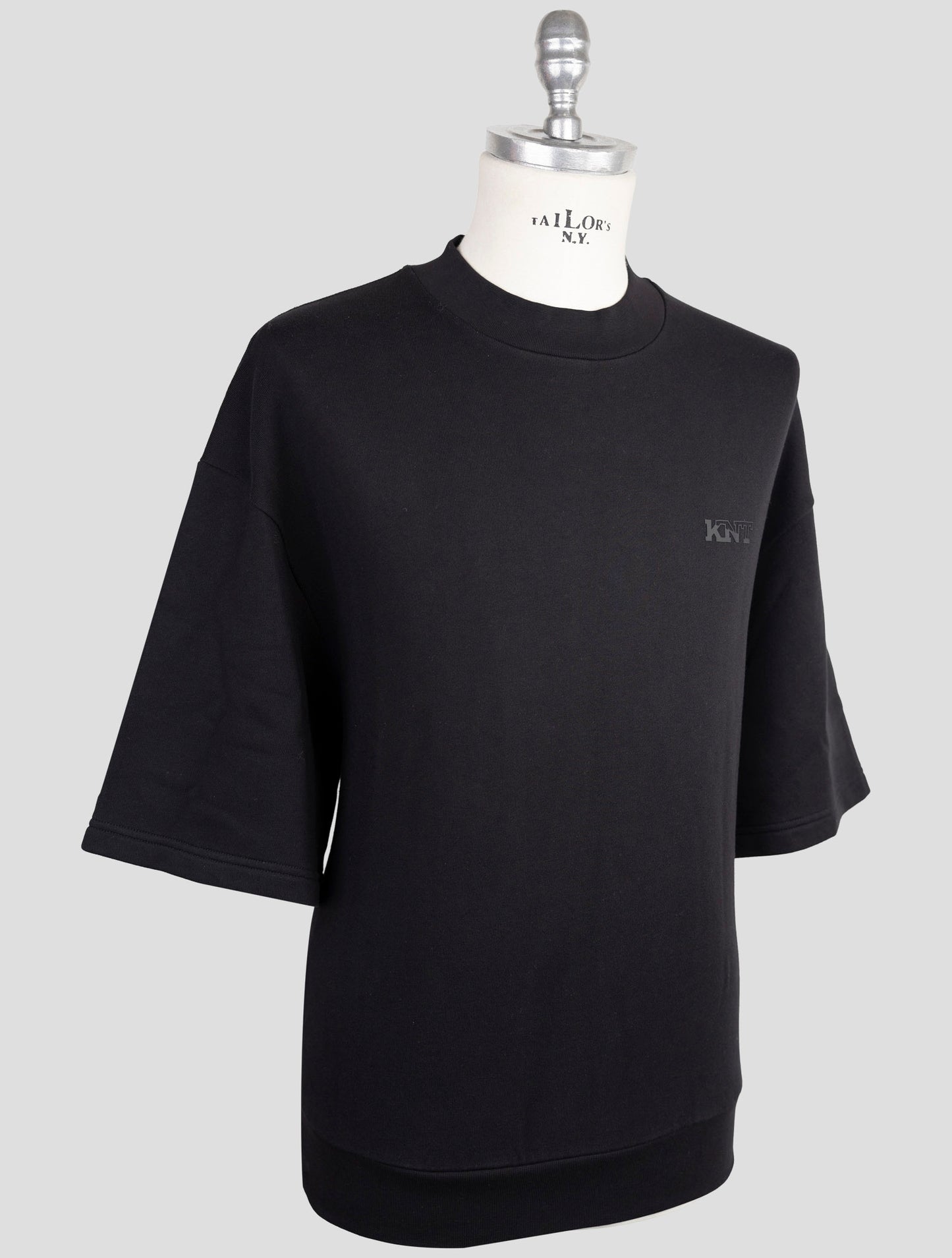 Kiton Knt Black Cotton T-Shirt