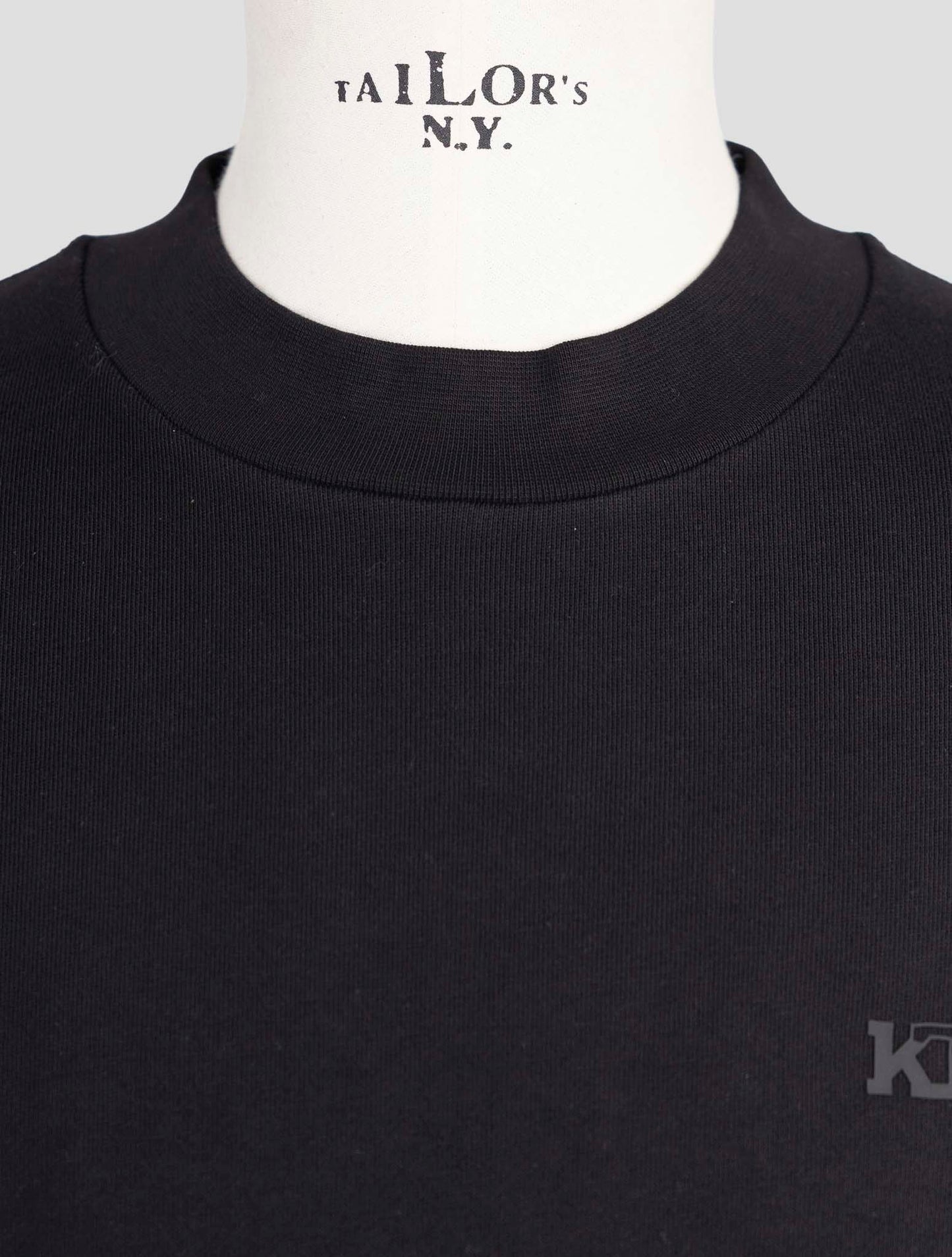 Kiton Knt Black Cotton T-Shirt