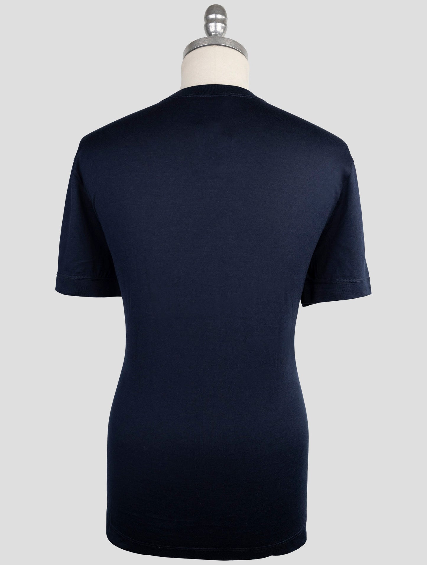 Kiton Knt Blue Cotton T-Shirt