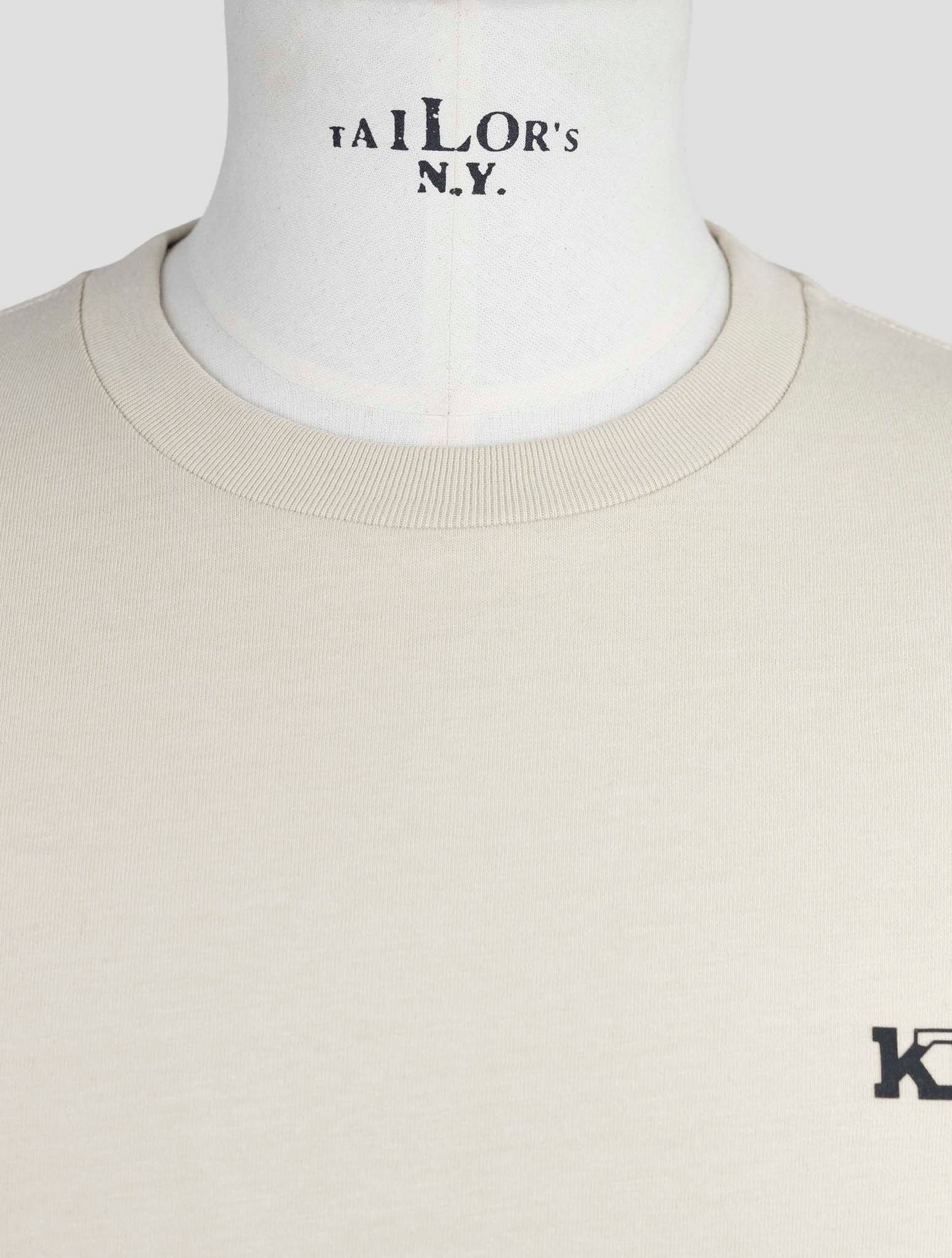 Kiton Knt Beige Cotton T-Shirt