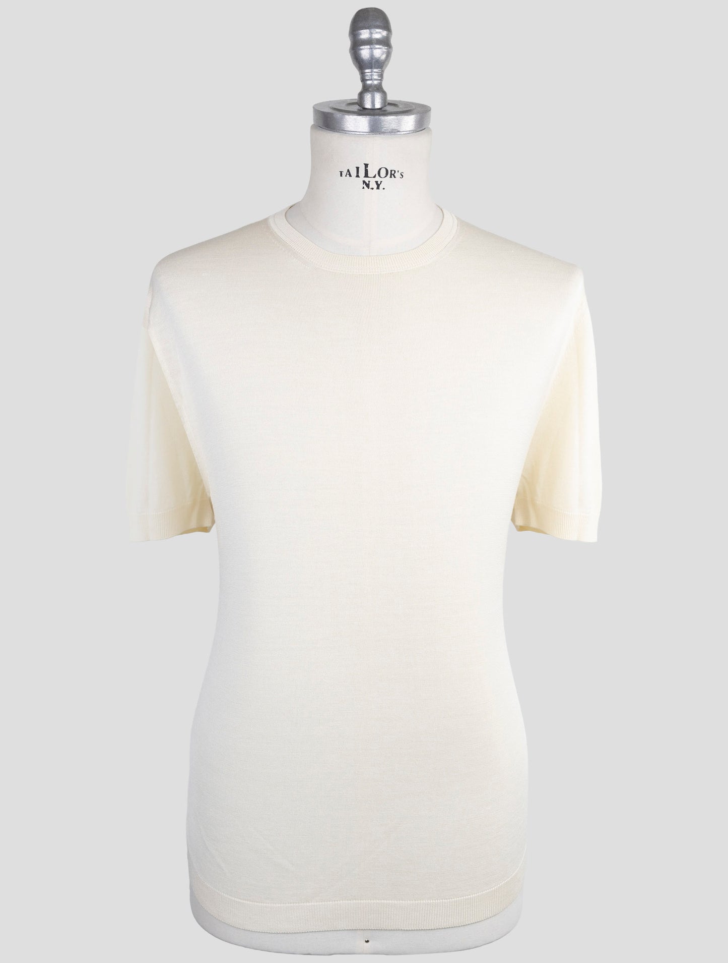 Kiton Knt White Silk T-Shirt