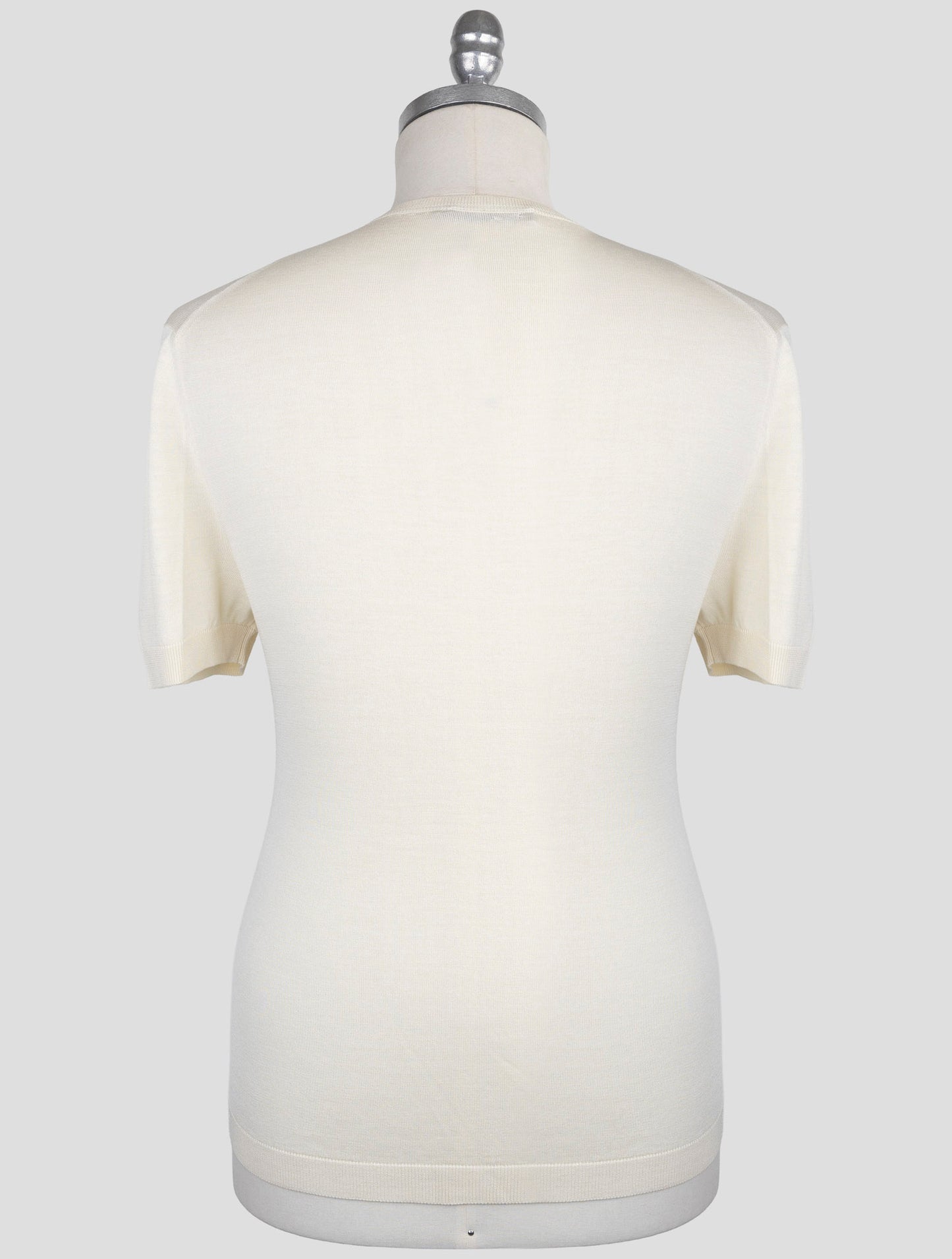 Kiton Knt White Silk T-Shirt