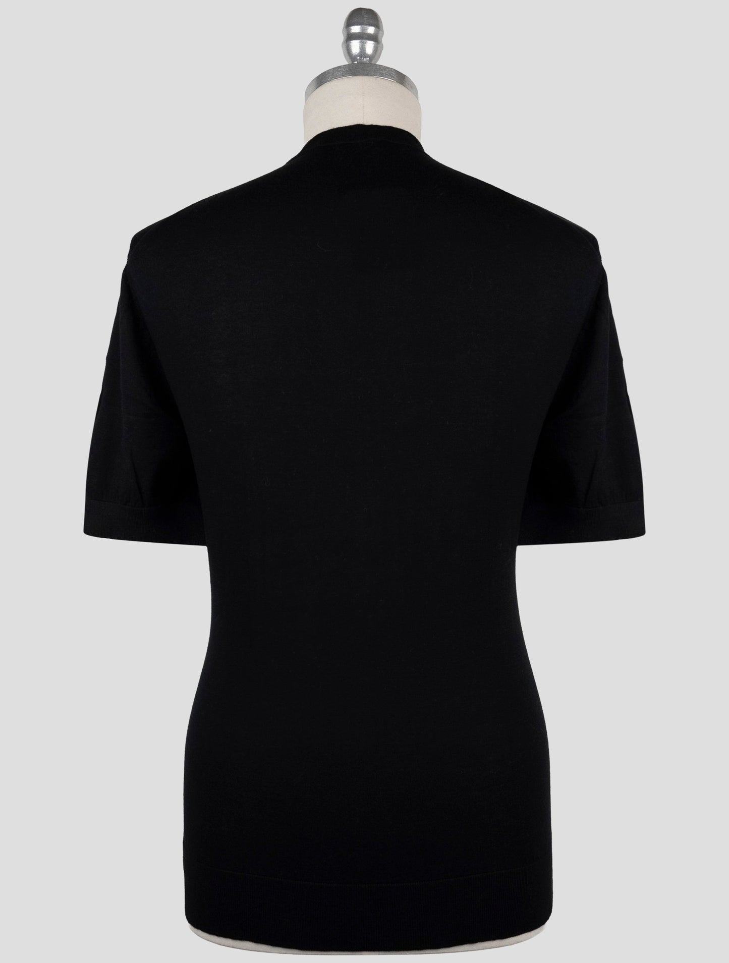 Kiton Knt Black Cotton Shirt