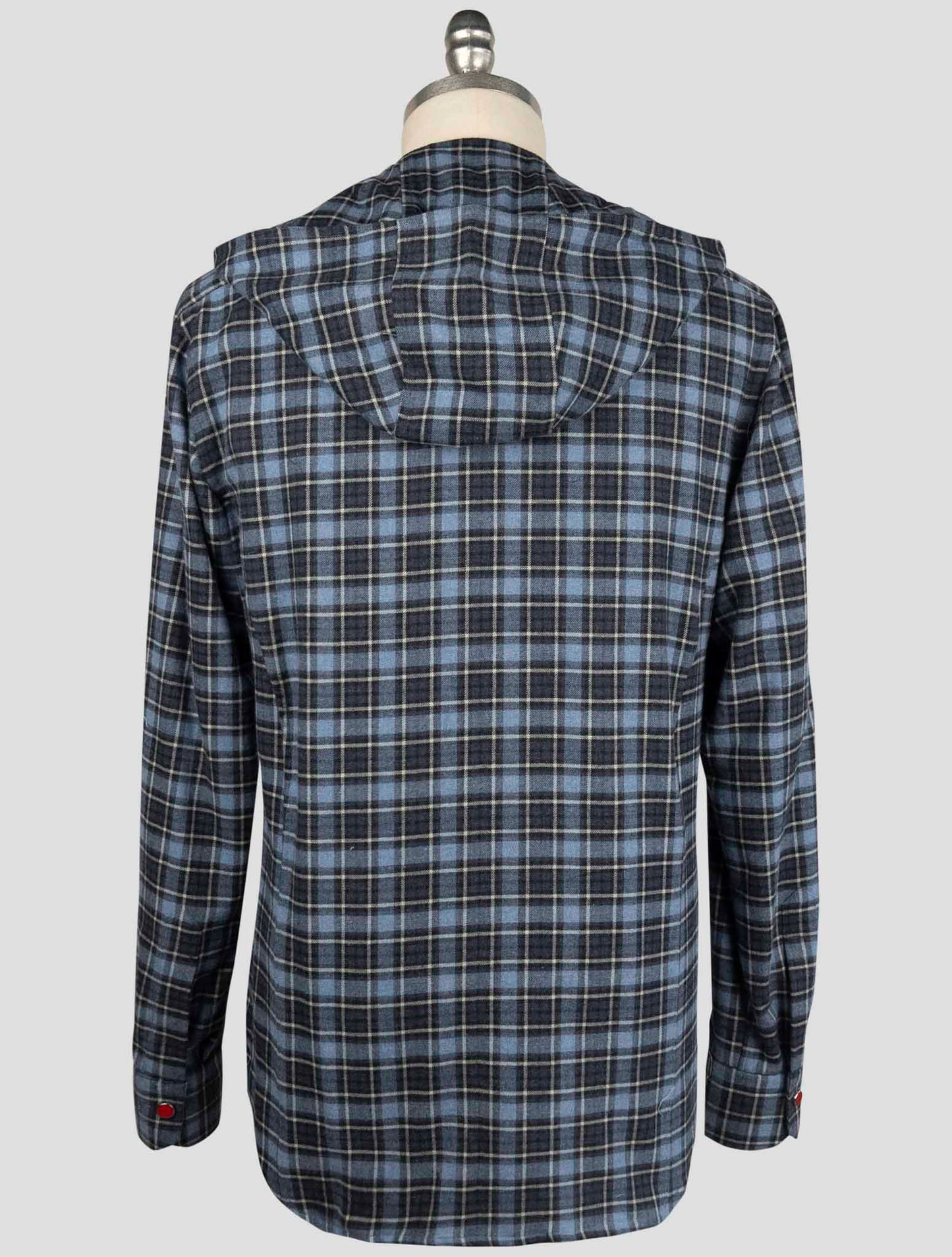 Kiton Blue Cotton Shirt Mariano
